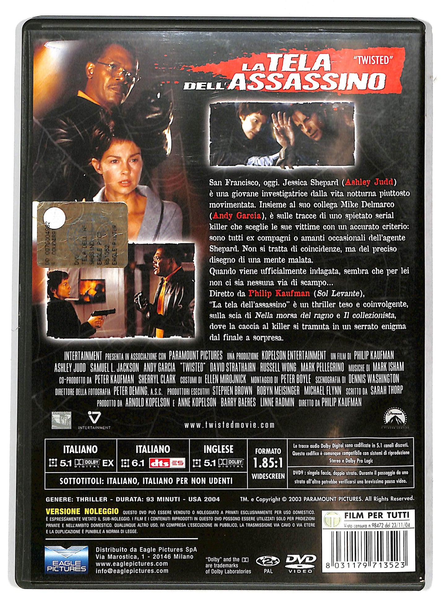 EBOND La Tela dell'assassino DVD D732816