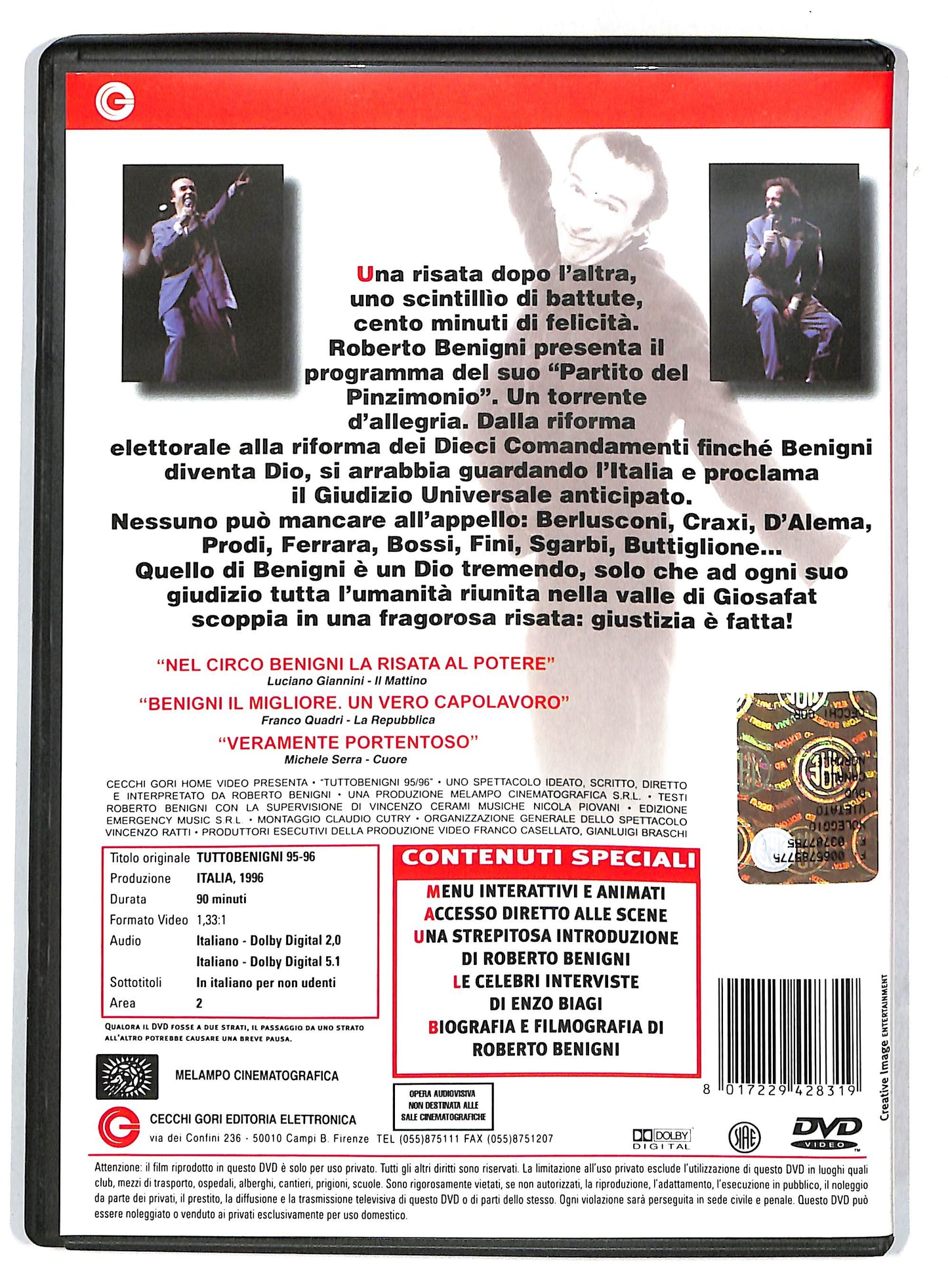 EBOND Tuttobenigni 95-96 DVD D732922