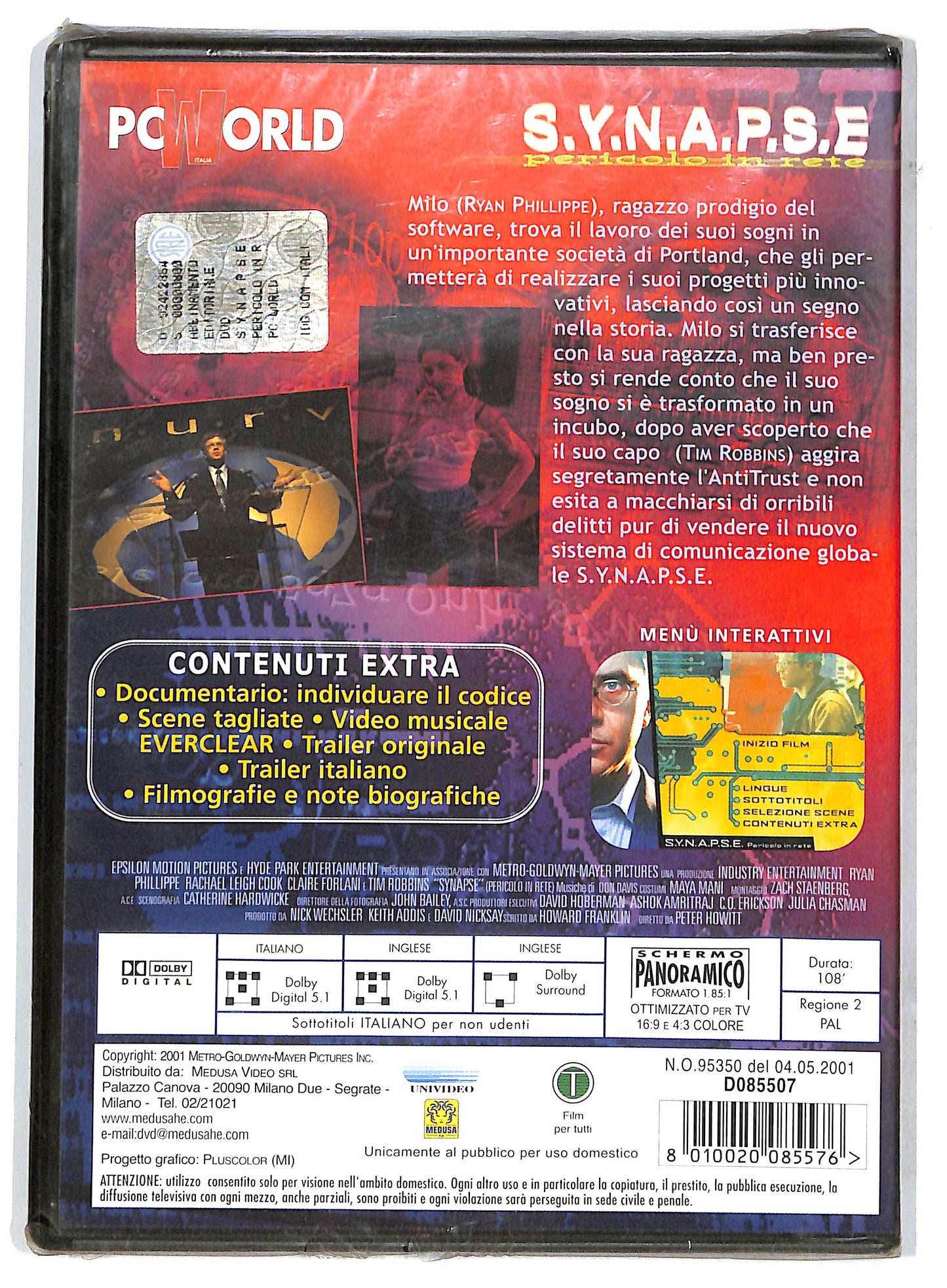 EBOND s.y.n.a.p.s.e. - pericolo in rete DVD D732938