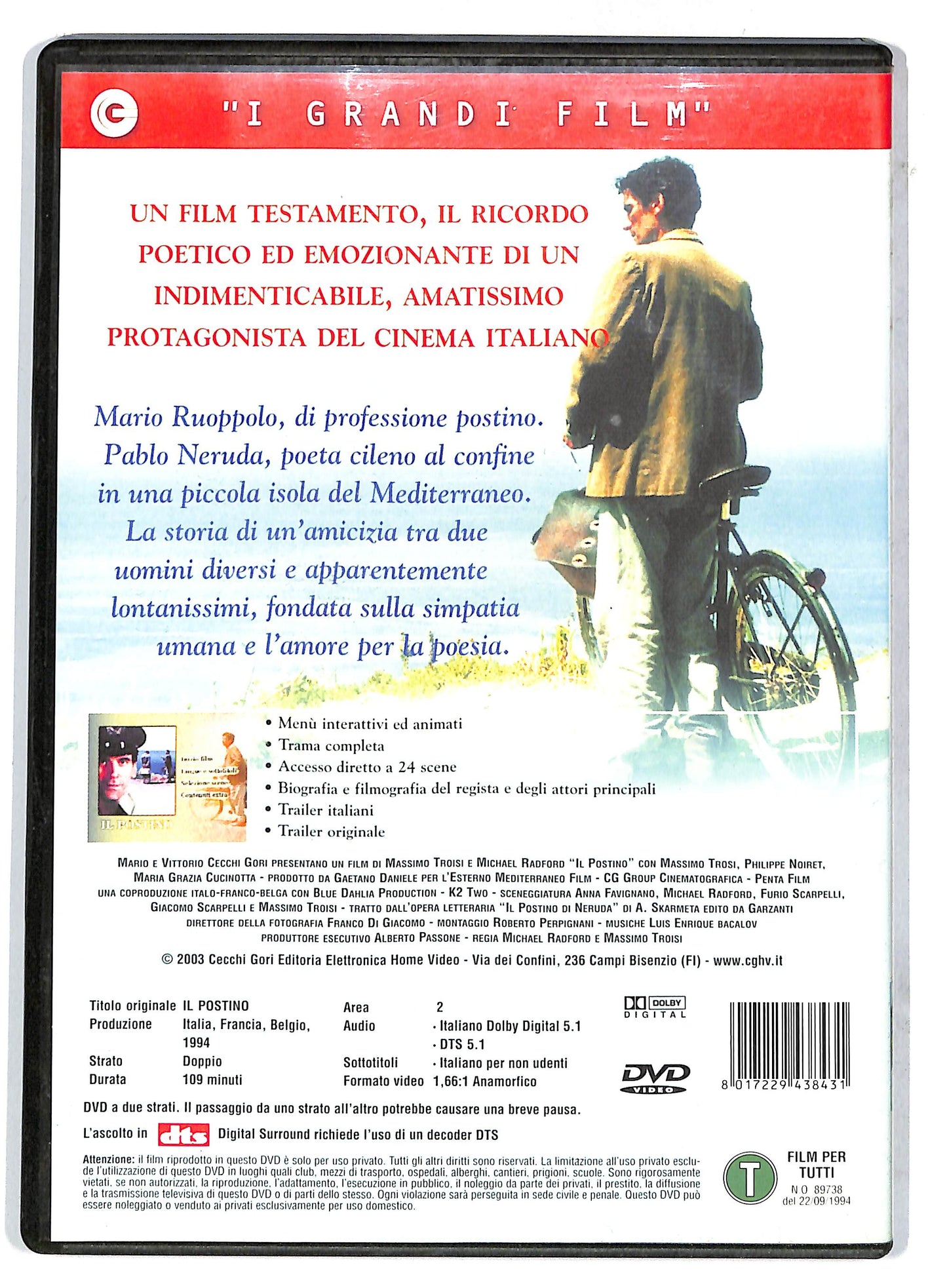 EBOND Il Postino   DVD D733057