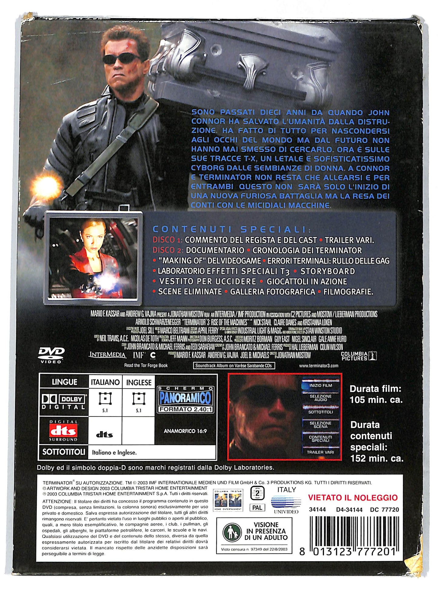 EBOND Terminator 3  Le macchine ribelli slipcase DVD SLIM D733110