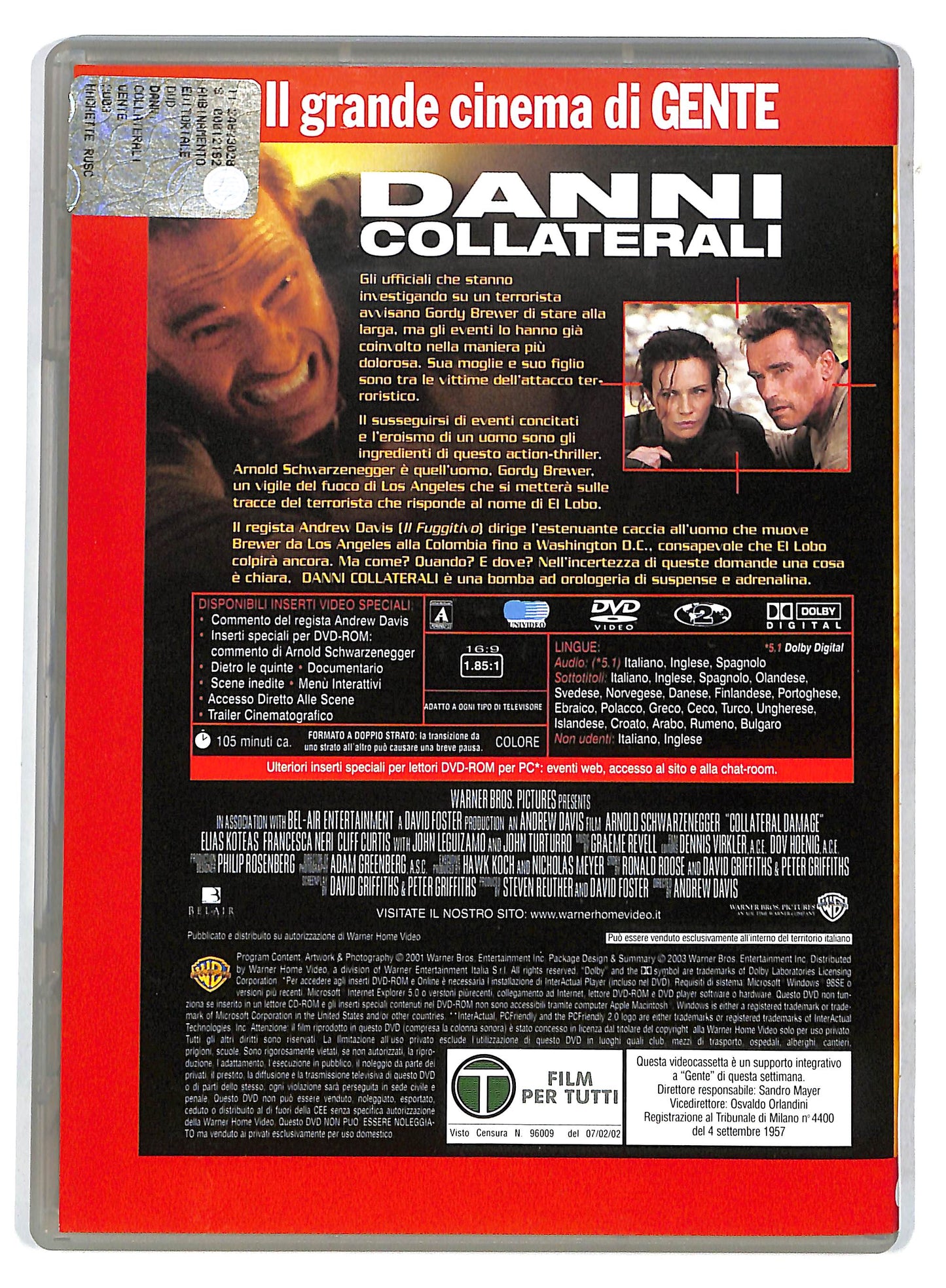 EBOND Danni collaterali EDITORIALE DVD D733112