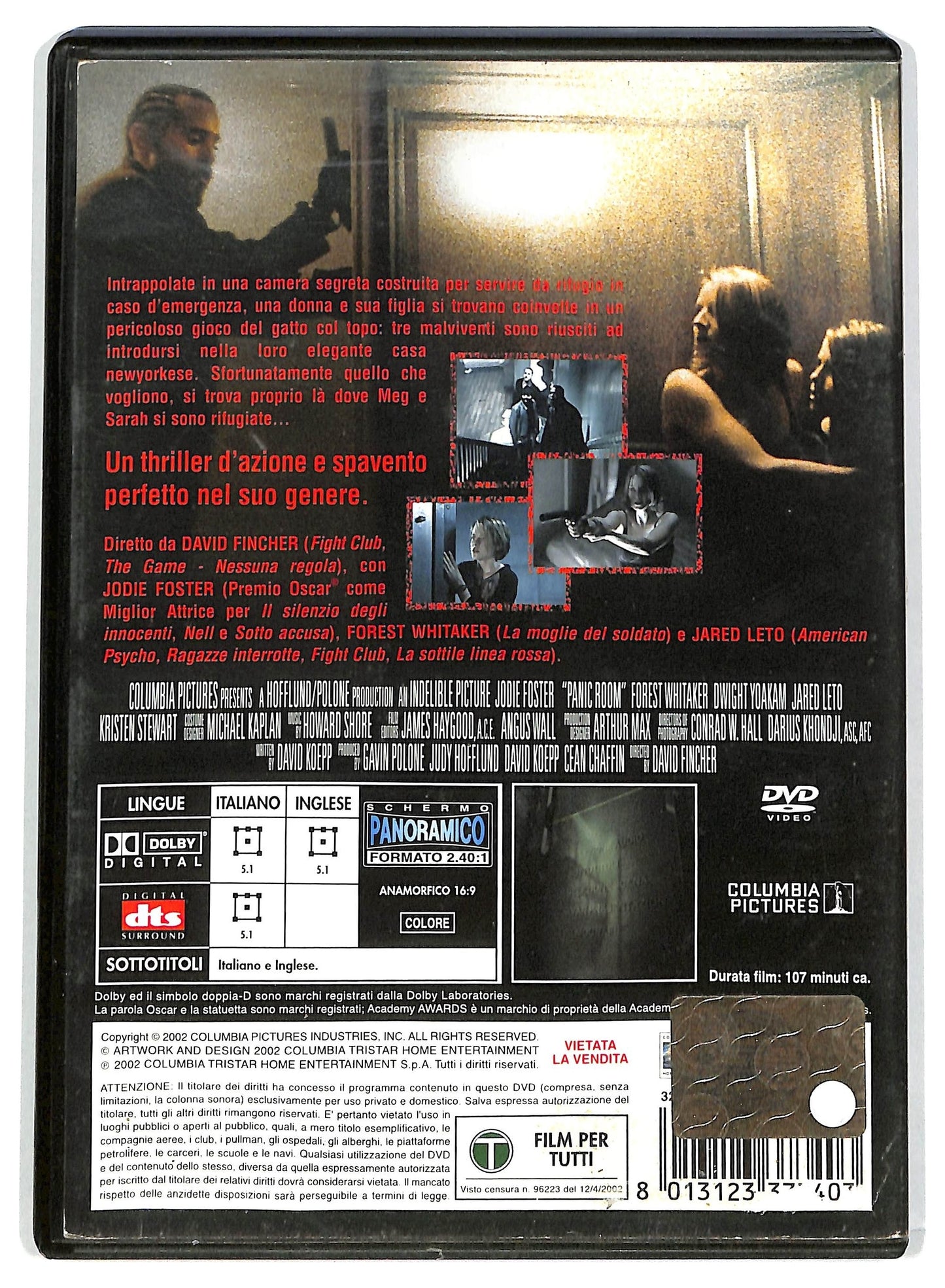 EBOND Panic Room NOLEGGIO DVD D733201