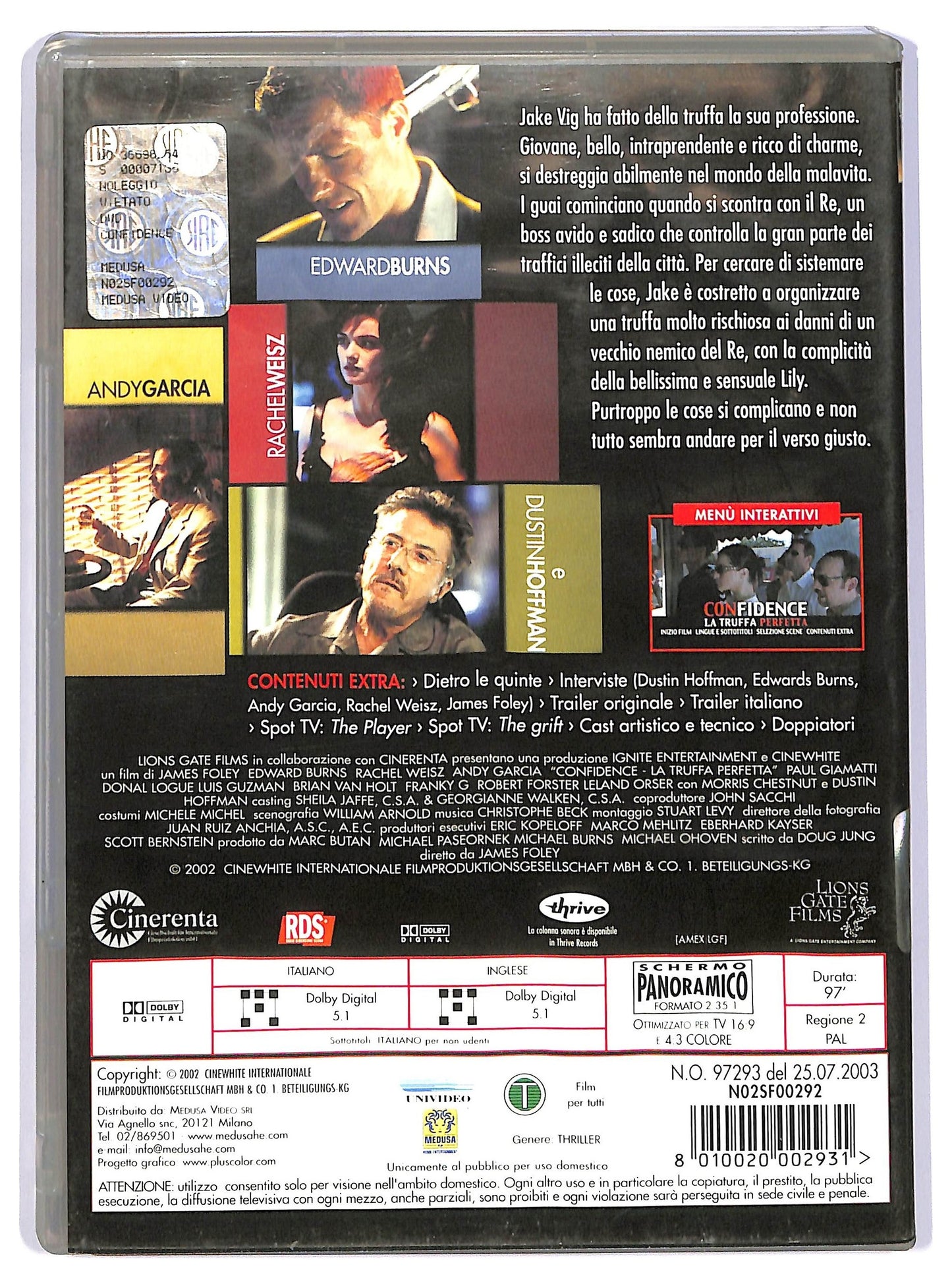 EBOND Confidence - La truffa perfetta  DVD D733315