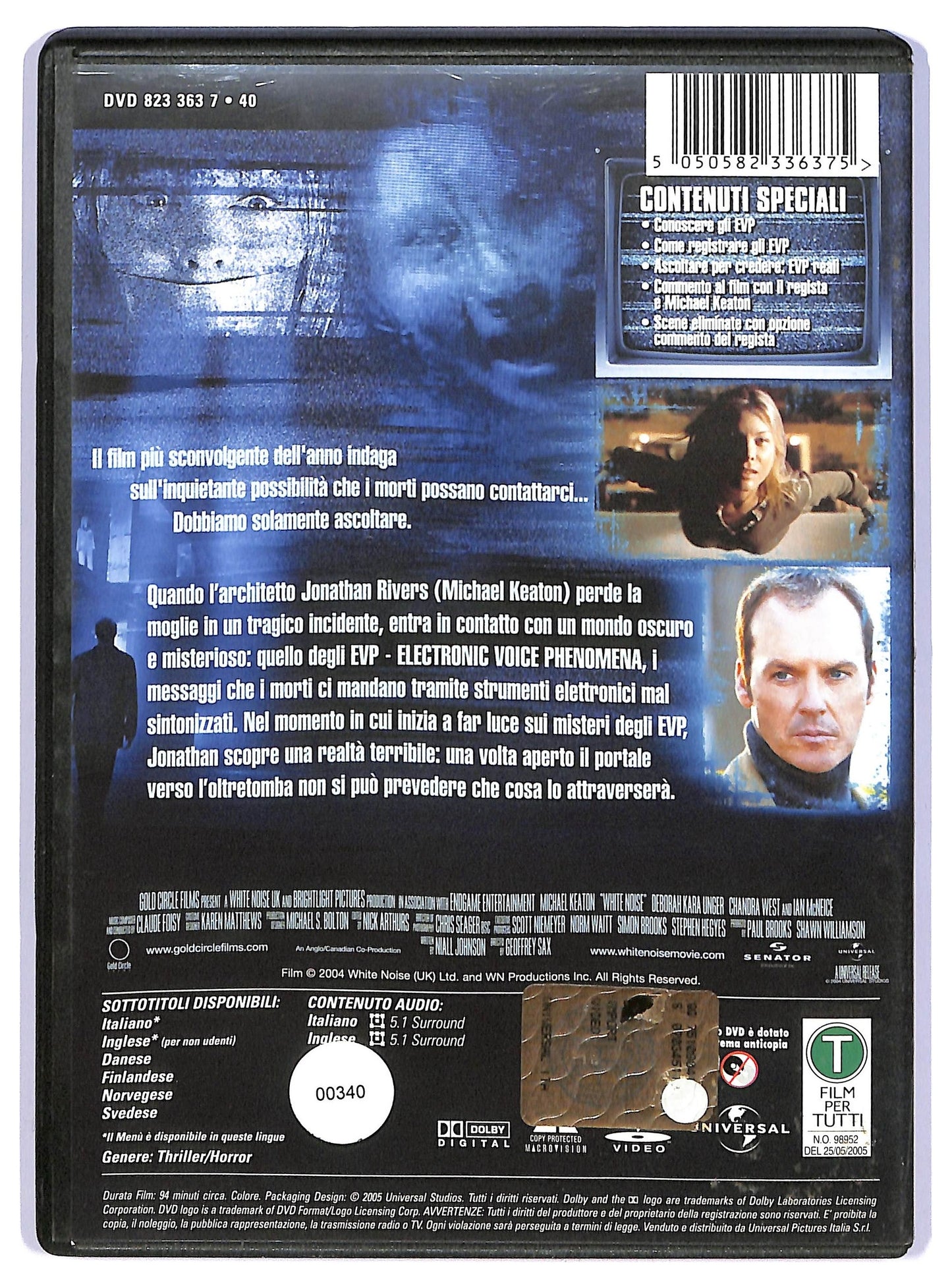 EBOND White Noise con Michael Keaton DVD NOLEGGIO D733336