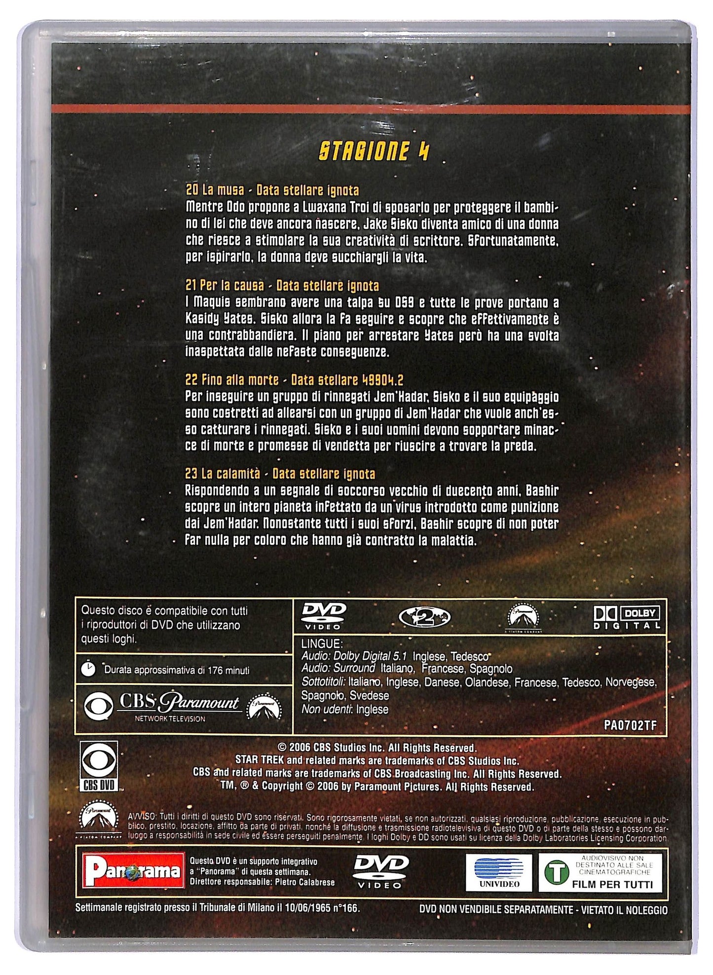 EBOND Star Trek - Deep Space Nine Stagione 4 disco 6 EDITORIALE DVD D733373