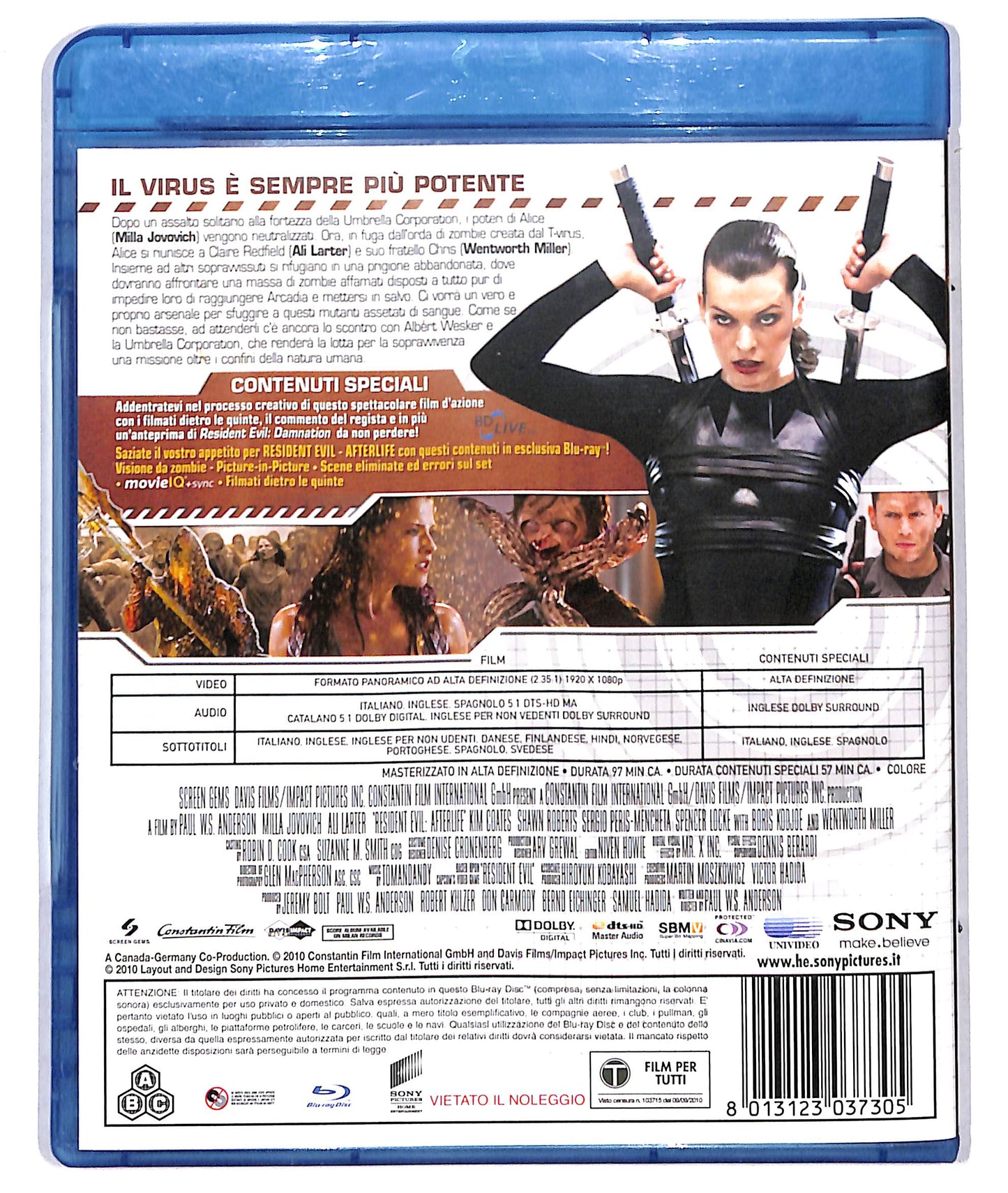 EBOND Resident Evil: Afterlife BLURAY D733613