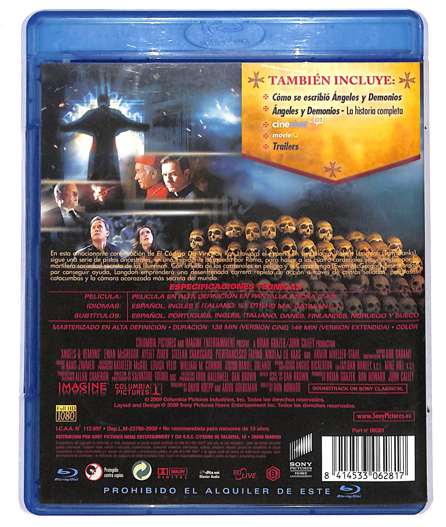 EBOND Angeles y demonios BLURAY BLURAY D733622