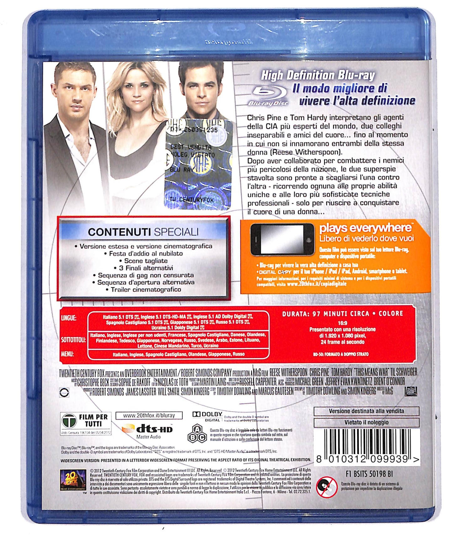 EBOND Una spia non basta + Digital Copy BLURAY D733643