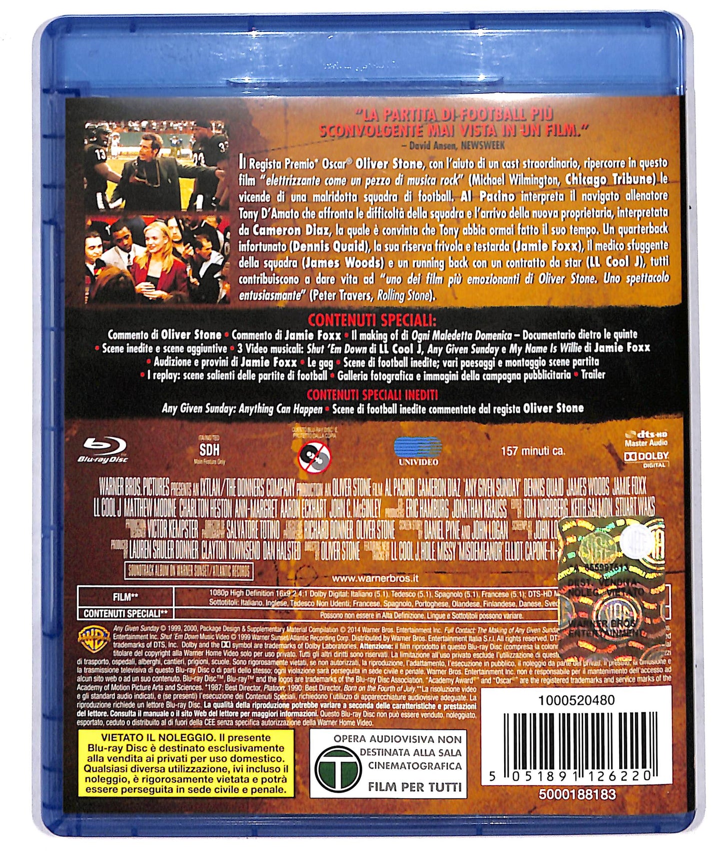 EBOND Ogni Maledetta Domenica BLURAY BLURAY D733658