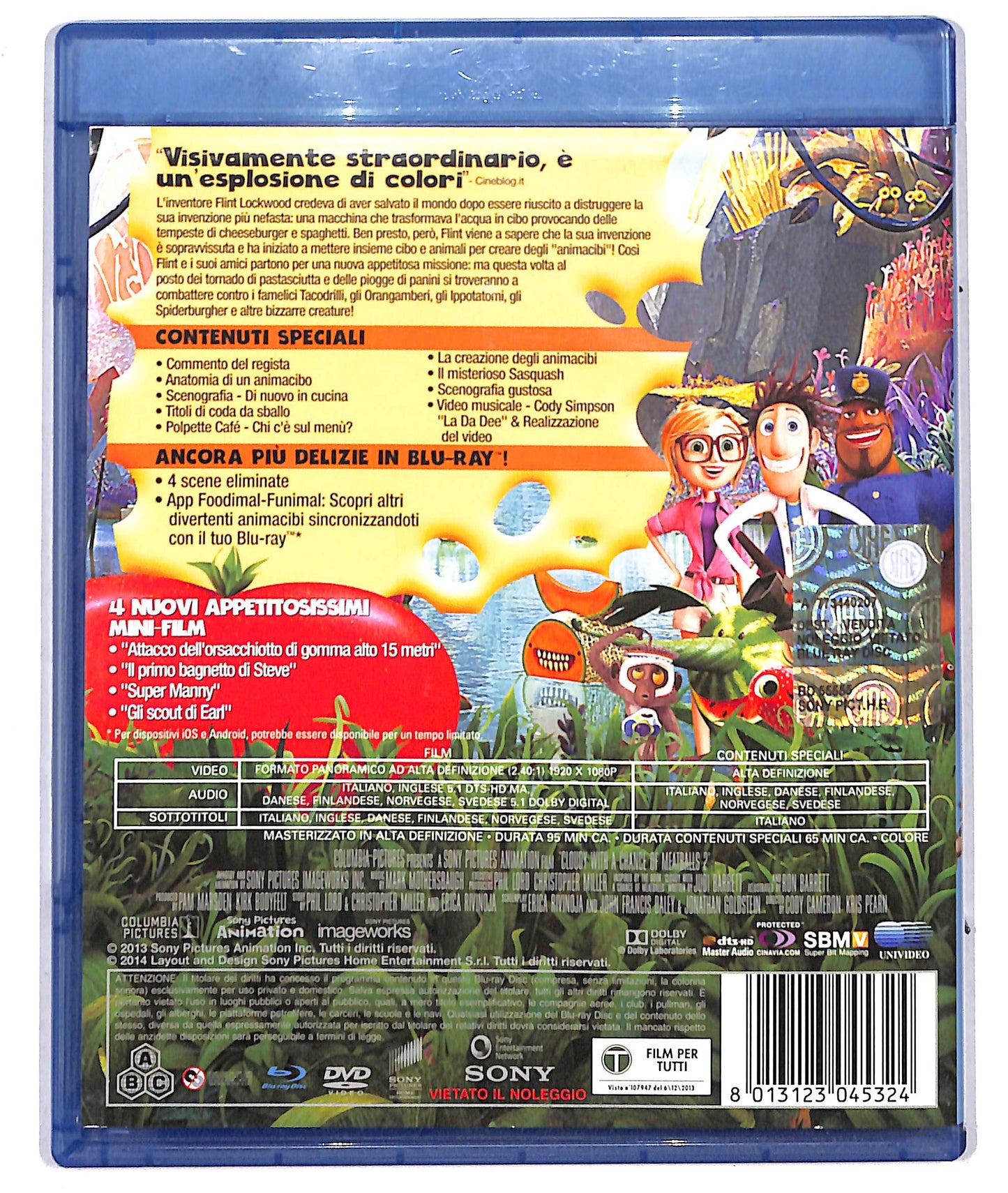 EBOND Piovono Polpette 2 - Edizione 2 dischi - dvd + BLURAY BLURAY D733660