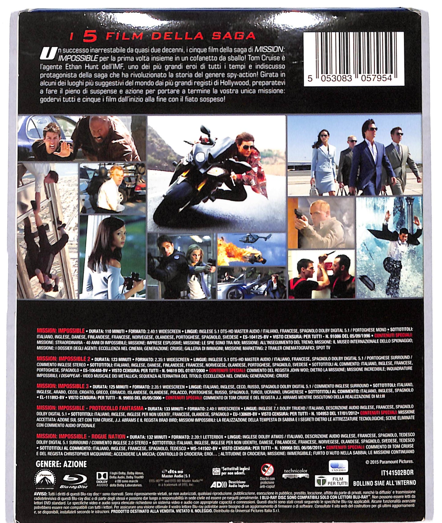 EBOND Mission - Impossible Collection BLURAY  BLURAY BLURAY D733667