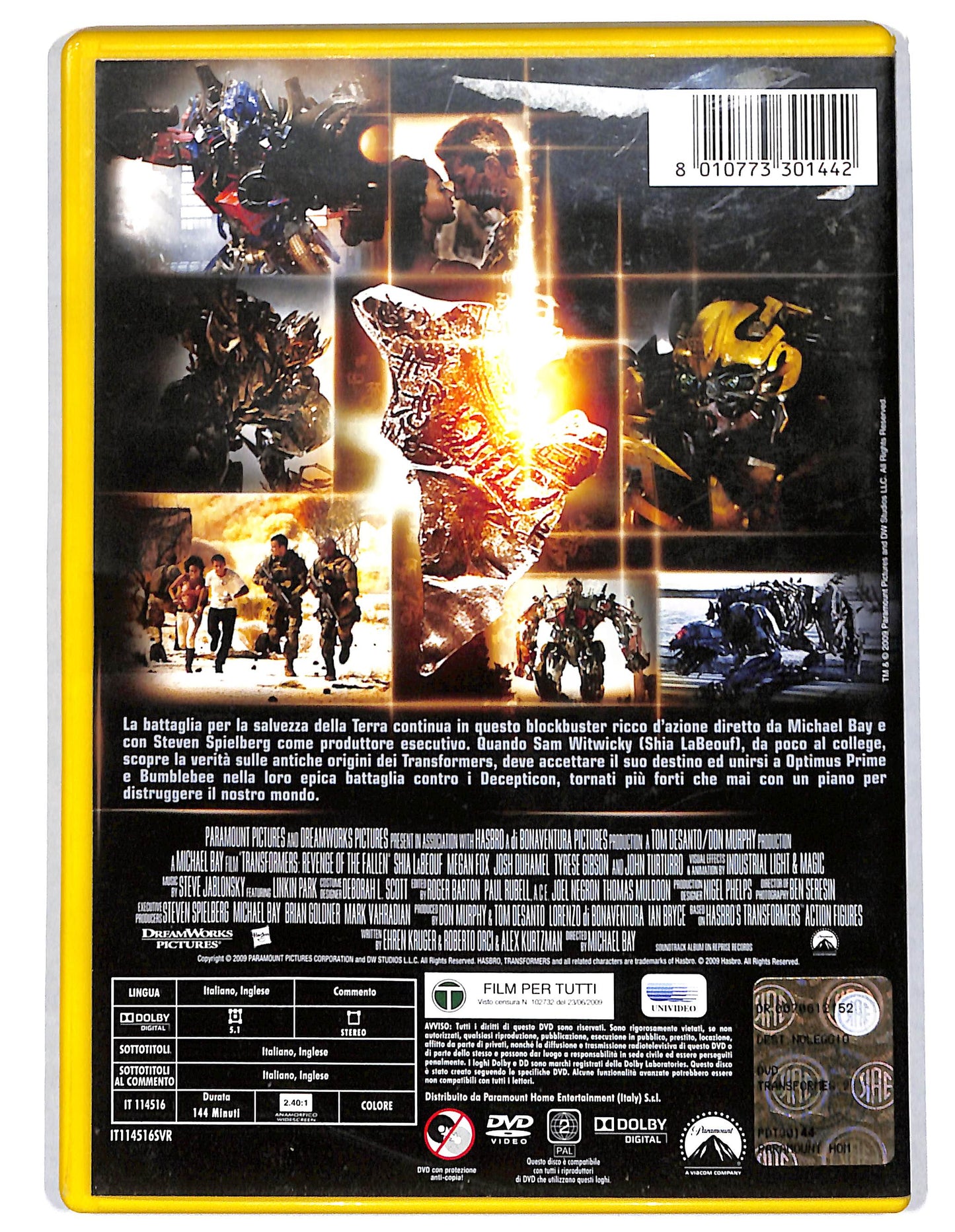EBOND transformer - la vendetta del caduto DVD D733910