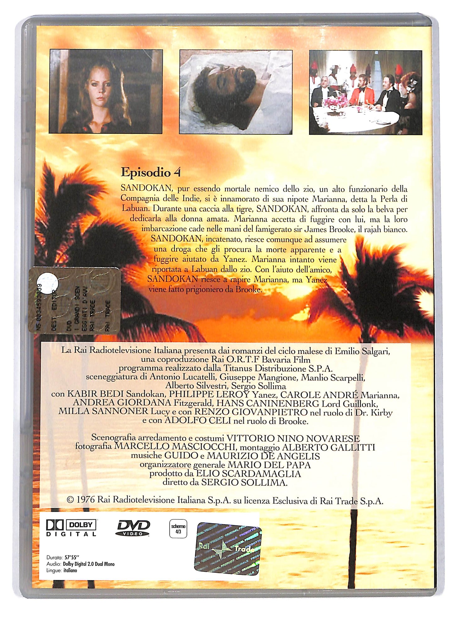 EBOND sandokan episodio 4  EDITORIALE DVD D734053
