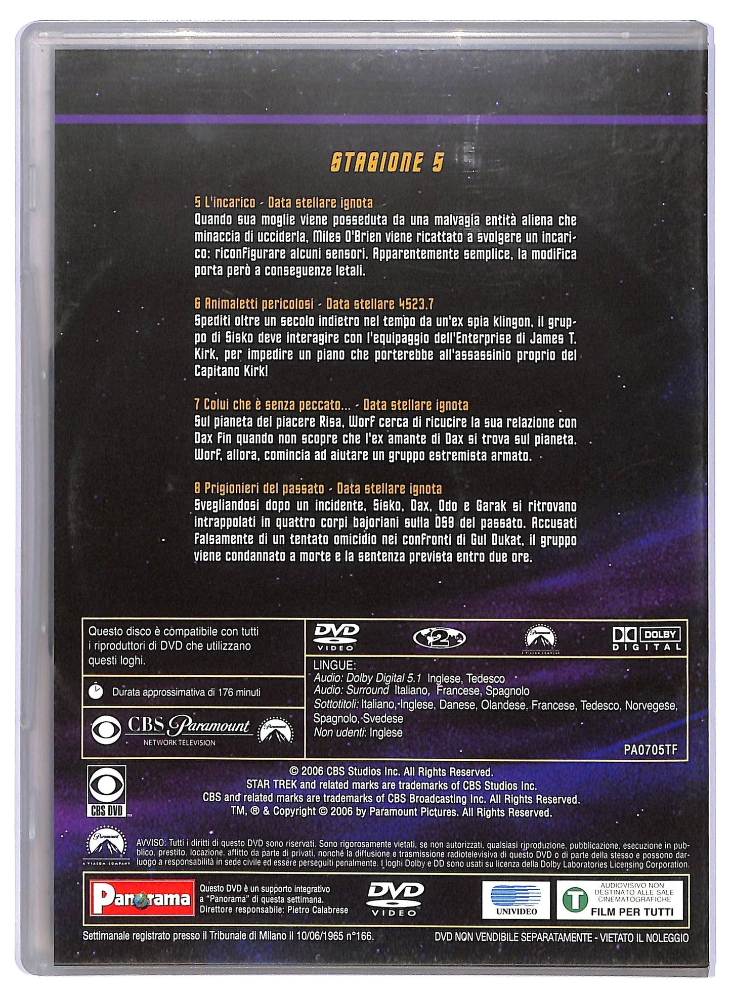 EBOND Star trek deep space nine stagione 5 disco 2 EDITORIALE DVD D734101