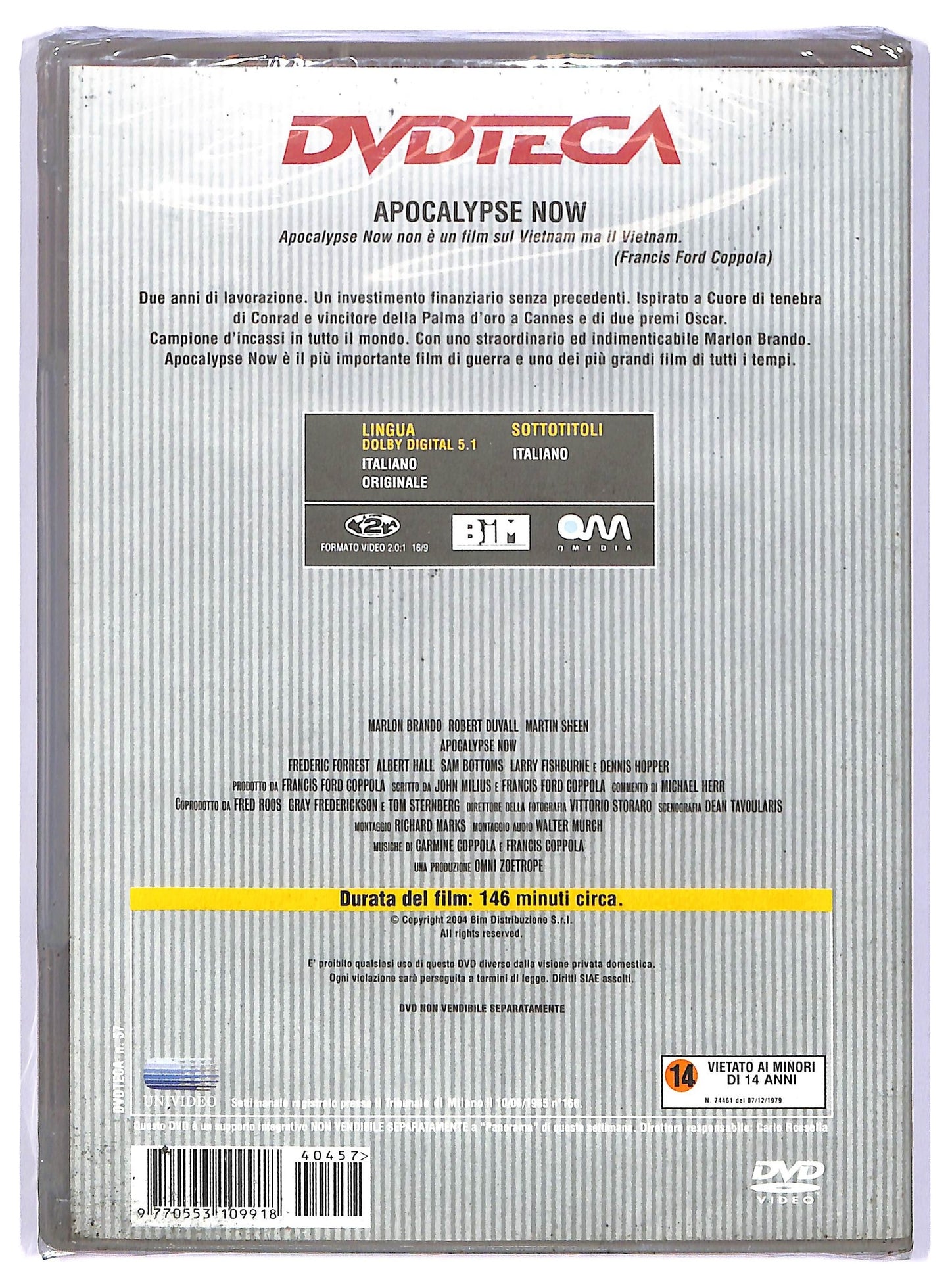 EBOND Apocalypse Now EDITORIALE DVD D734152