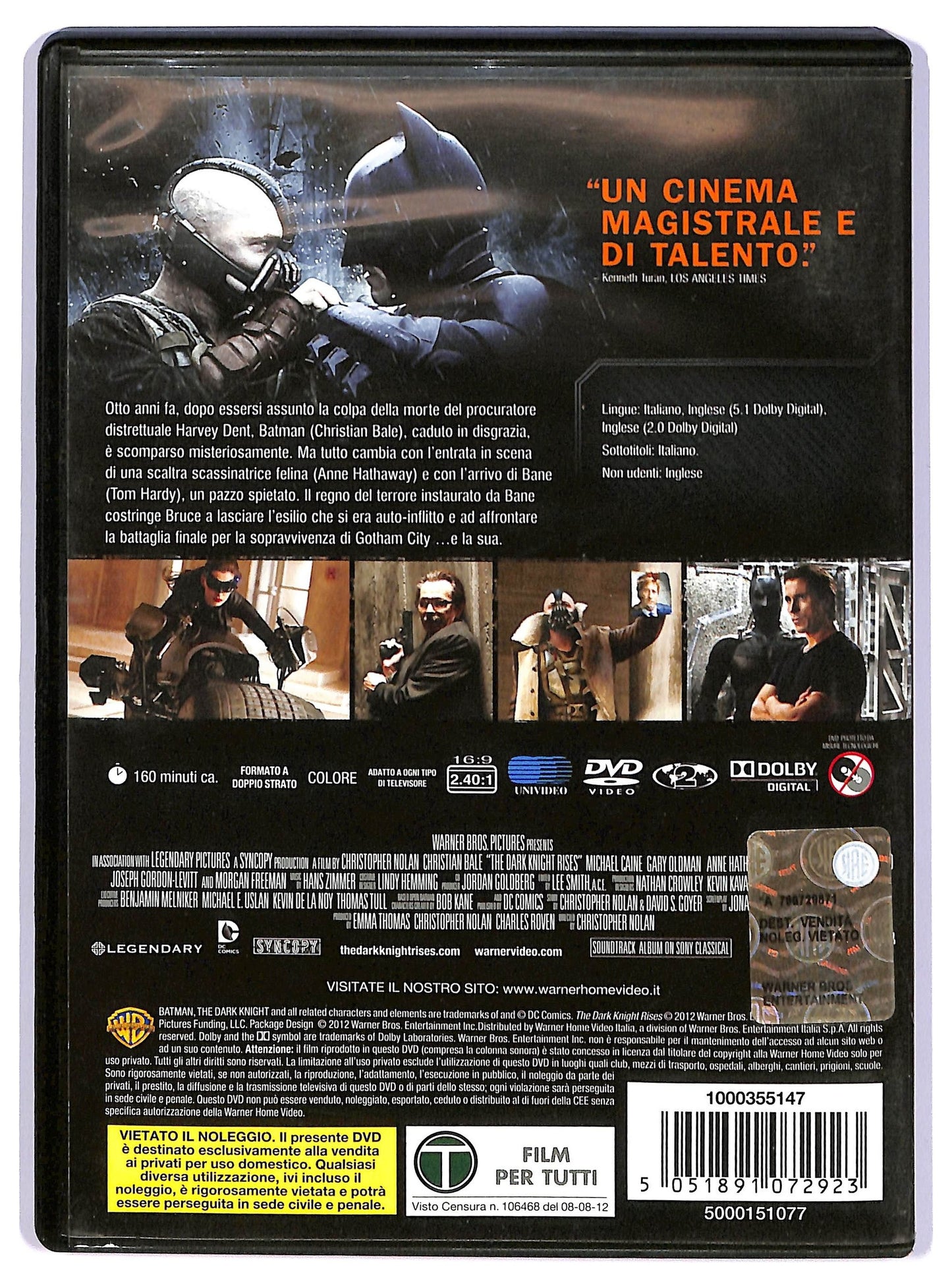 EBOND Il Cavaliere Oscuro il Ritorno  DVD D734203