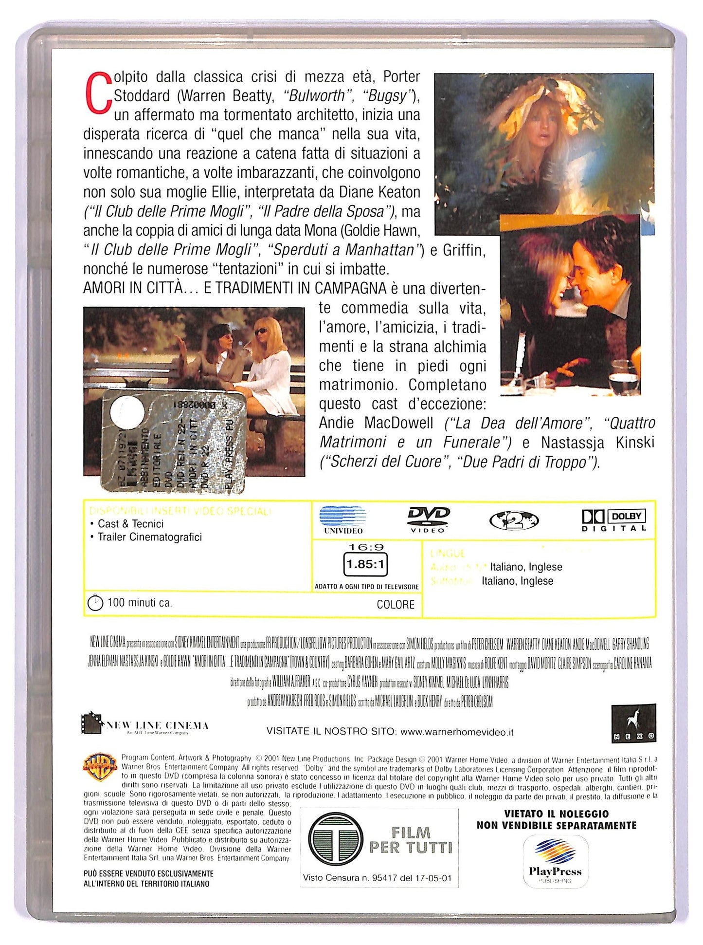 EBOND Amori in citta..e tradimenti in campagna EDITORIALE  DVD D734447