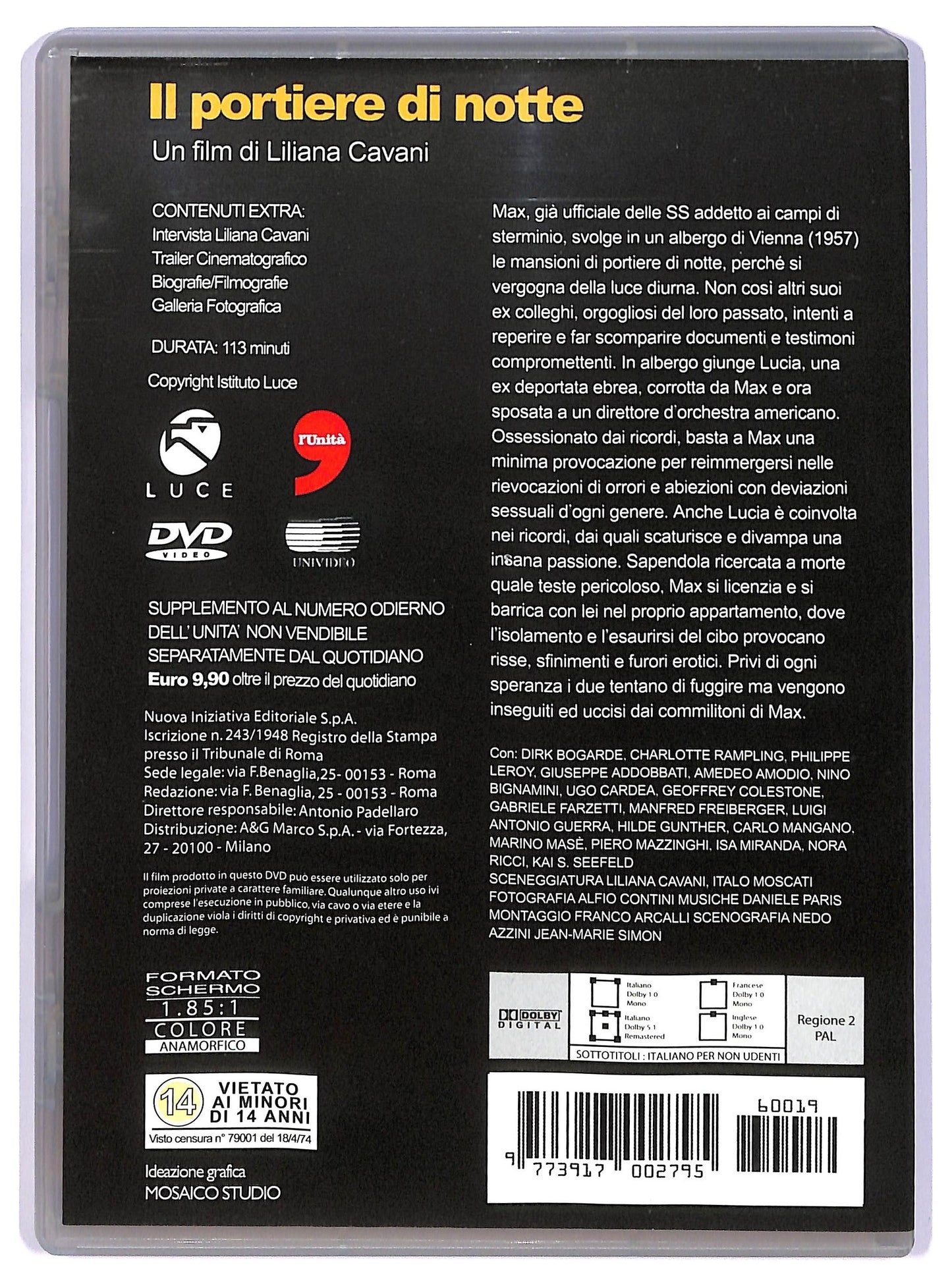 EBOND Il portiere di notte EDITORIALE DVD D734506