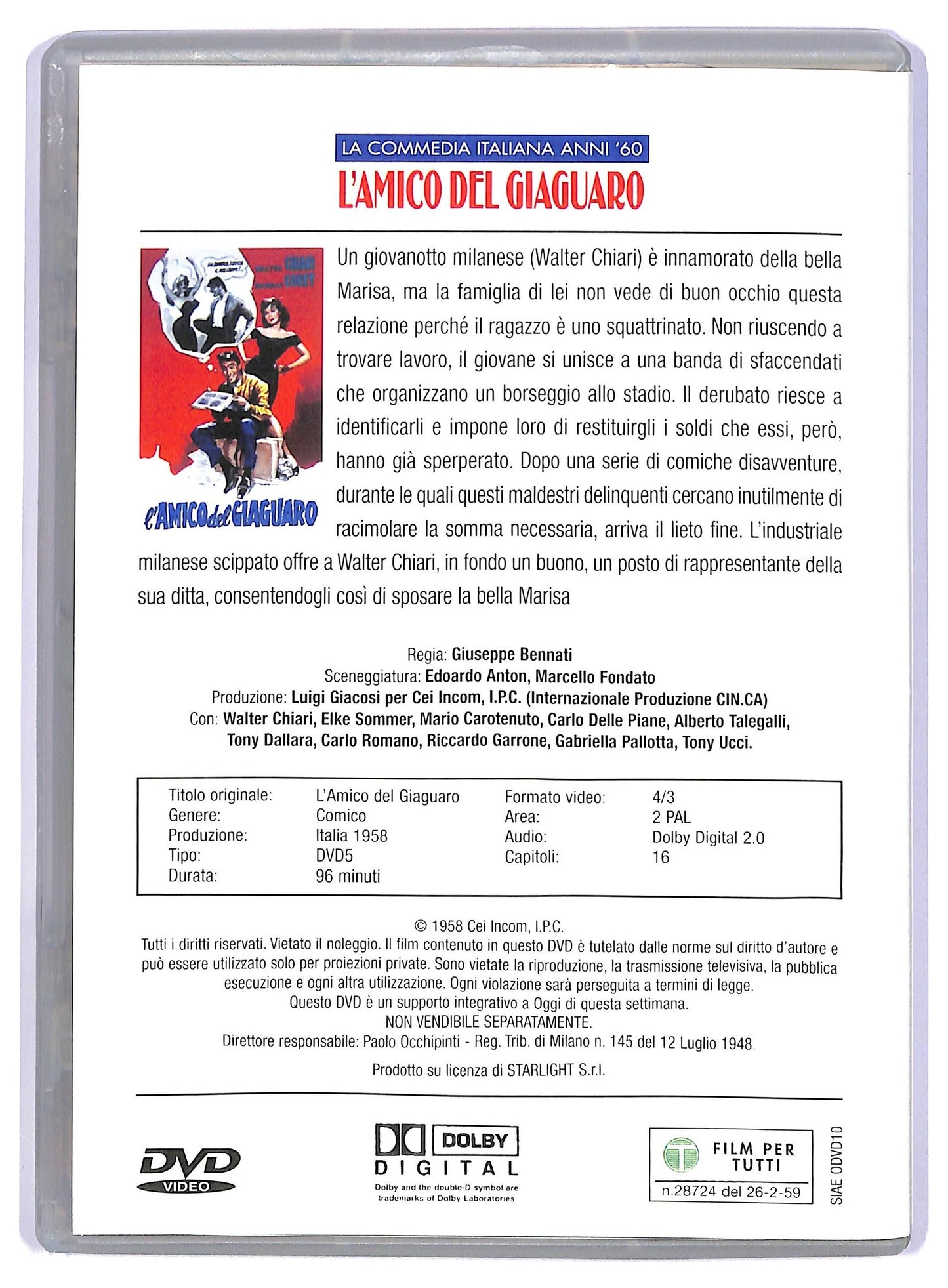 EBOND L'amico del giaguaro EDITORIALE DVD D734533