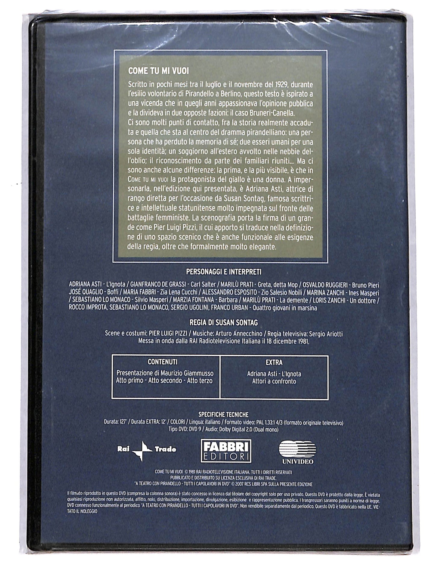 EBOND A teatro con Pirandello -  Come tu mi vuoi EDITORIALE DVD D734724