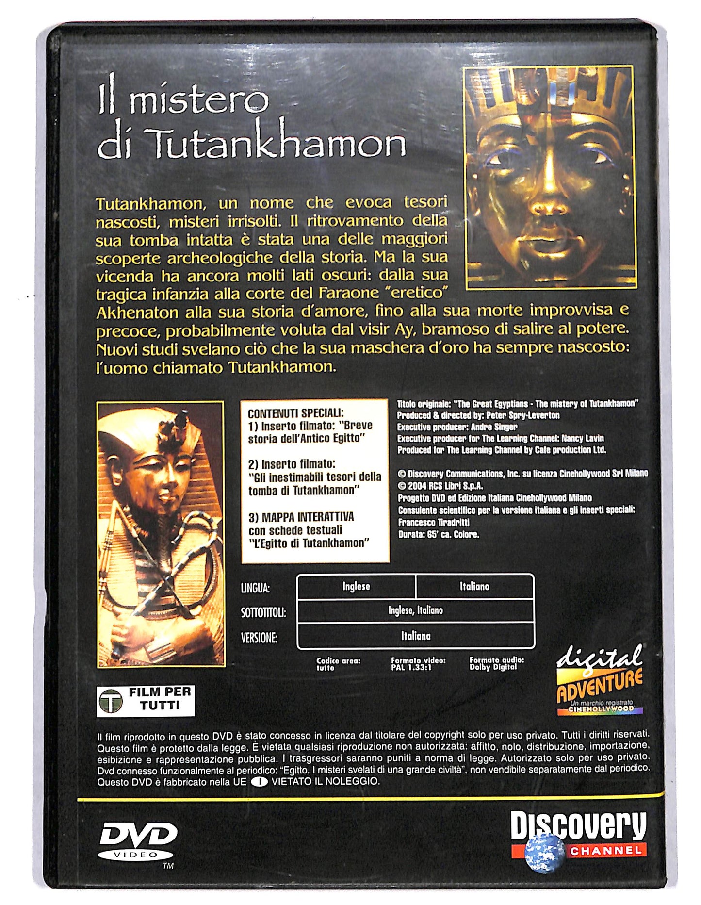 EBOND Egitto Il mistero di Tutankhamon EDITORIALE DVD D734748