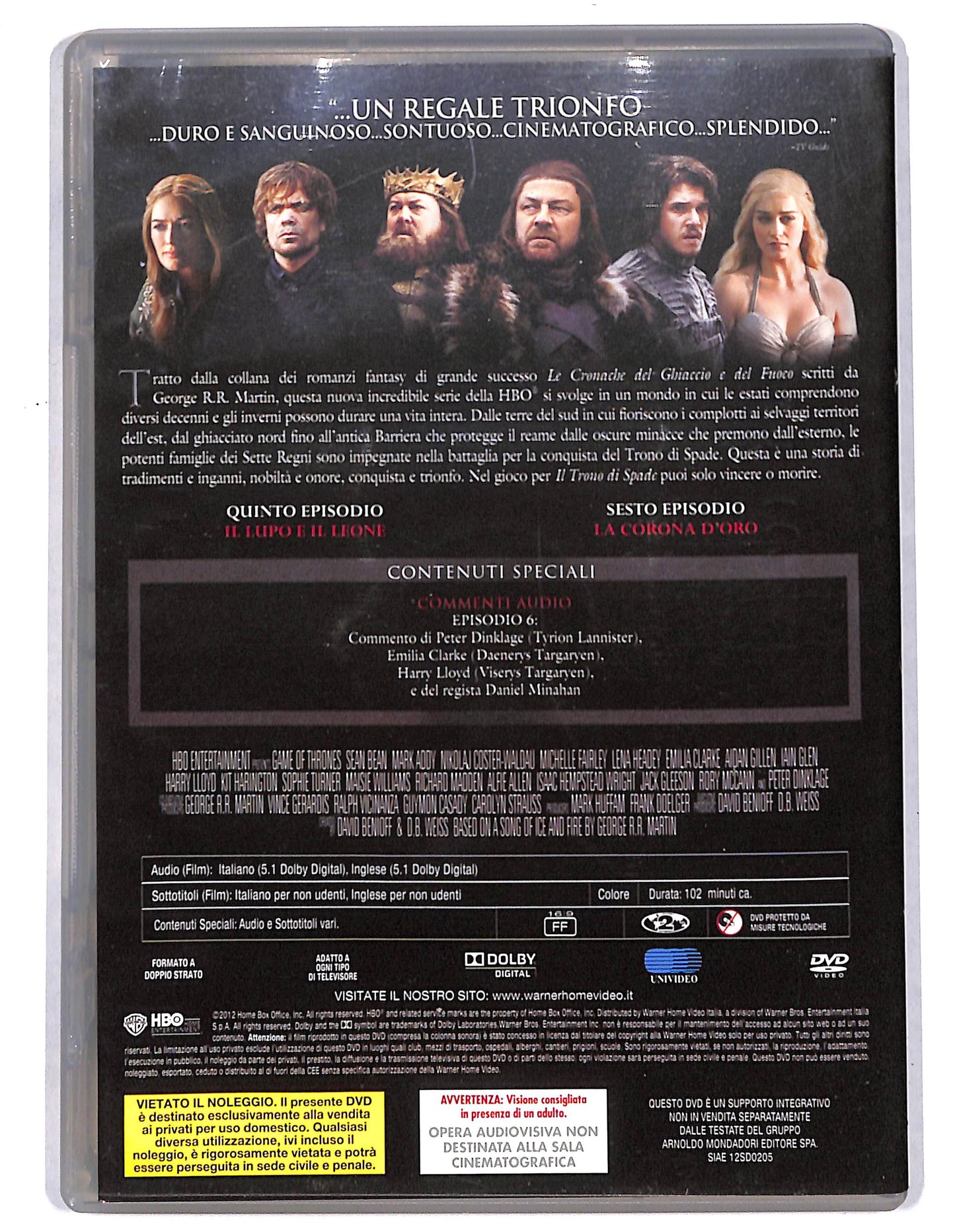 EBOND il Trono di spade prima stagione vol.3 episodi 5-6 EDITORIALE DVD D734764