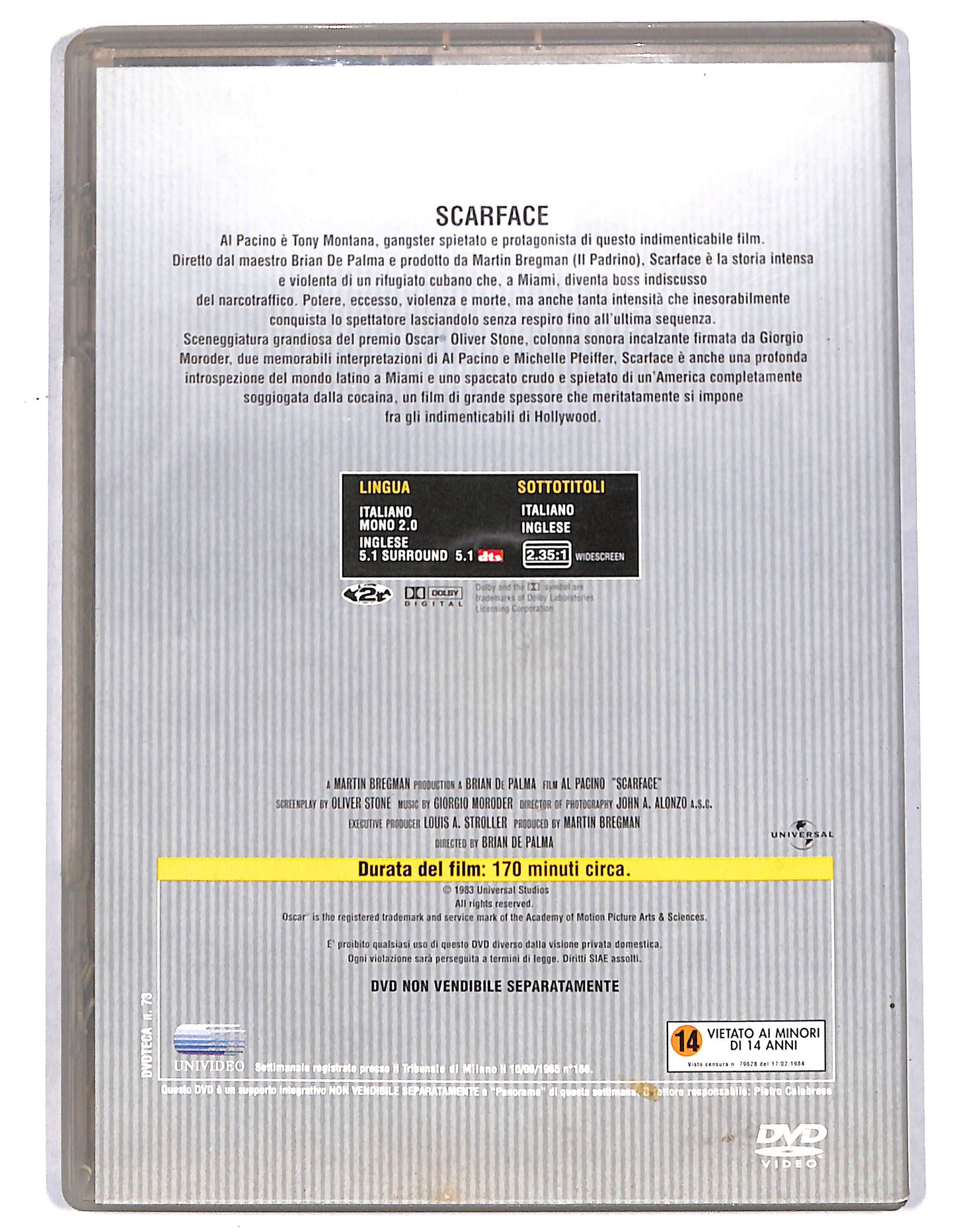 EBOND Al pacino scarface- EDITORIALE  DVD D734841