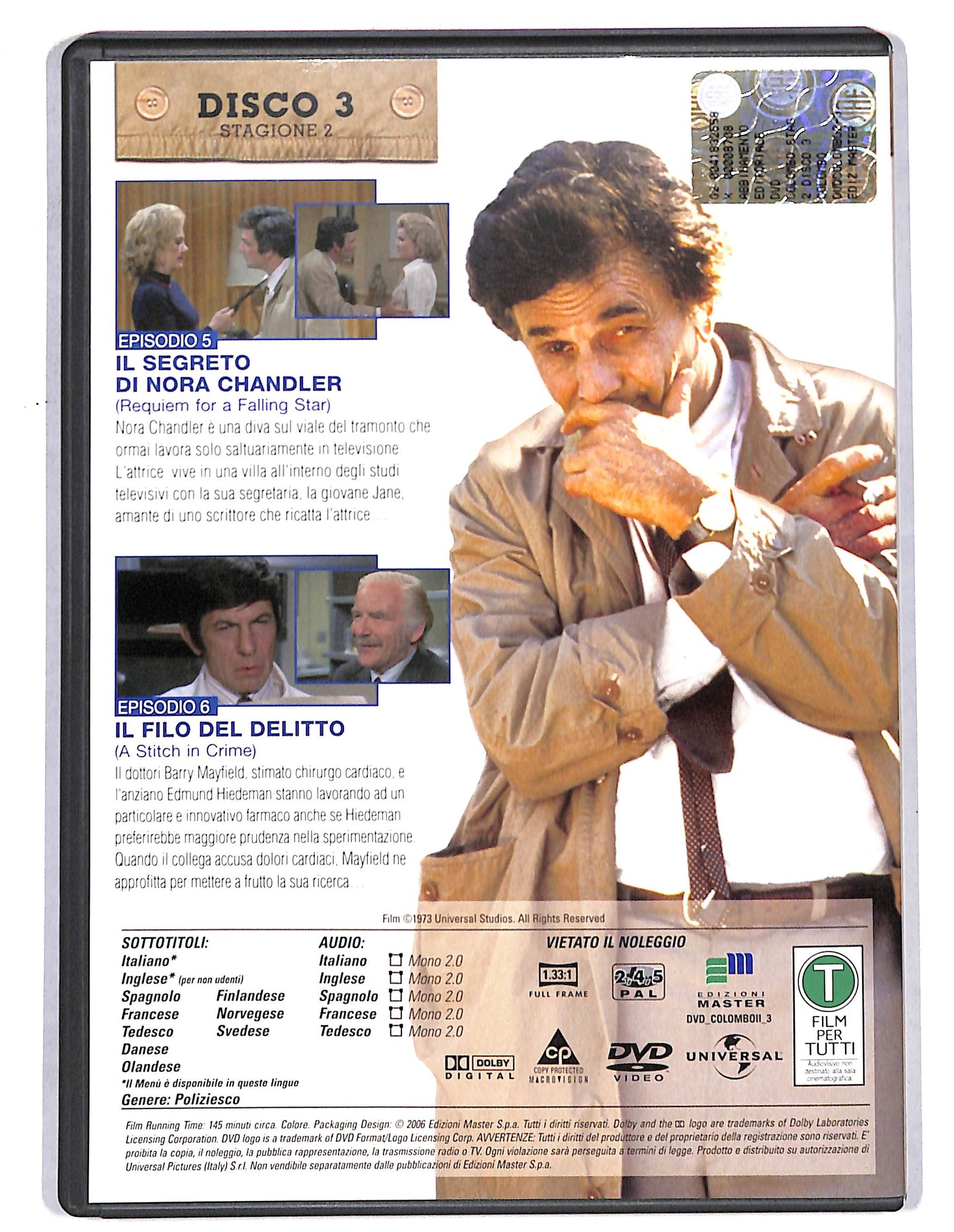 EBOND Colombo - Stagione 02  Vol  3 EDITORIALE DVD D734901