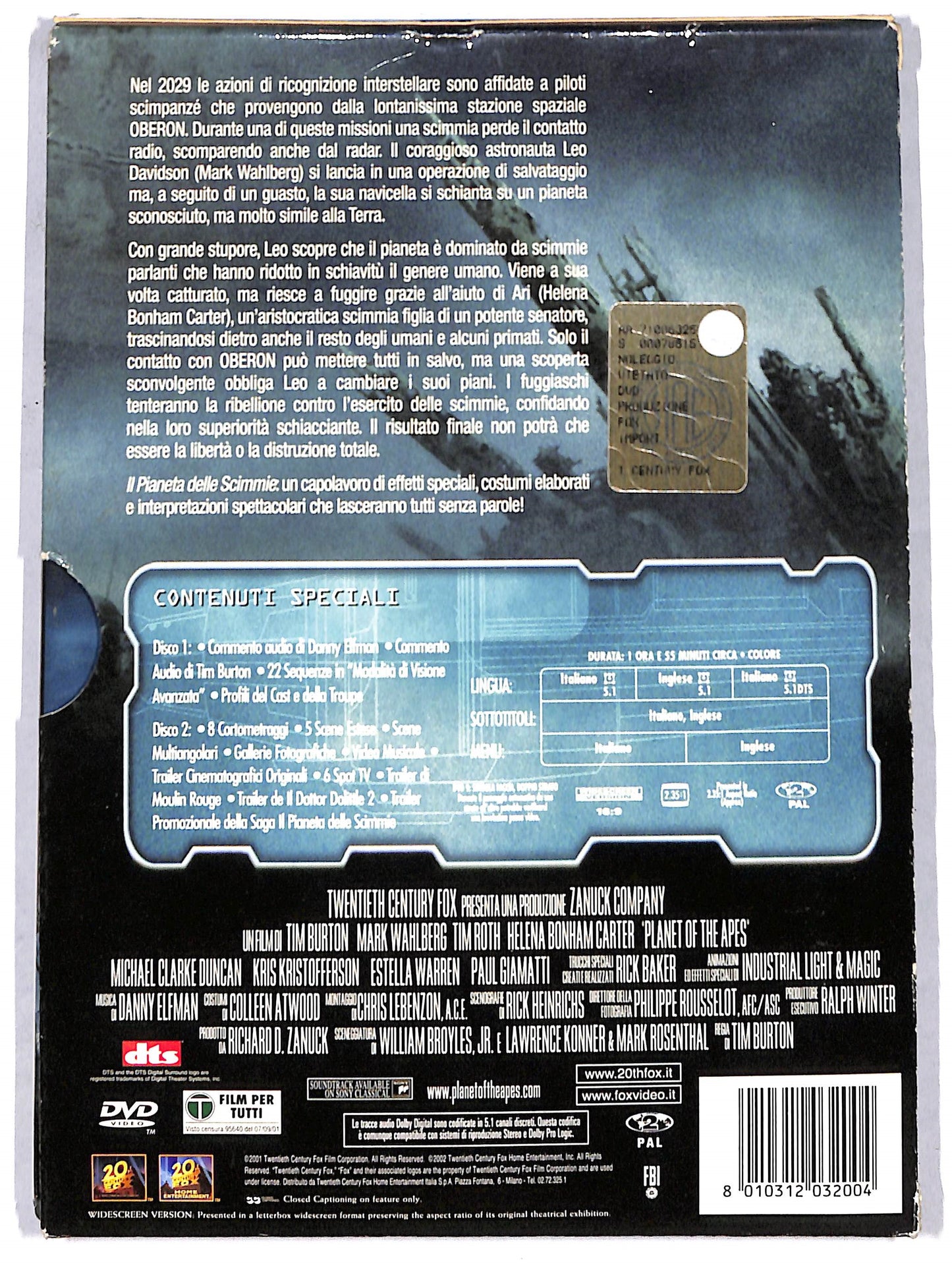 EBOND Planet of the apes - Il pianeta delle Scimmie DVD D734908