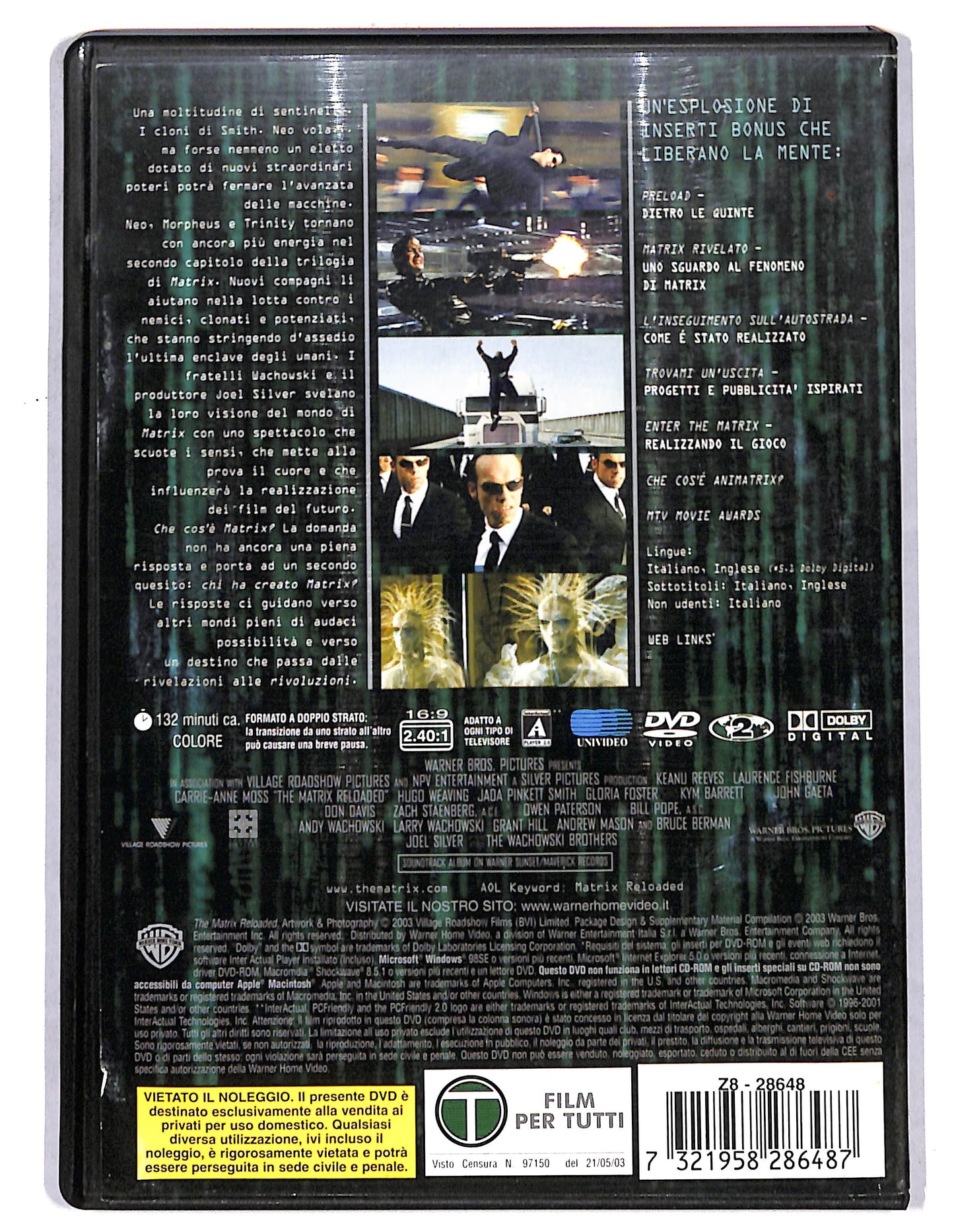 EBOND Matrix Reloaded DVD D734937