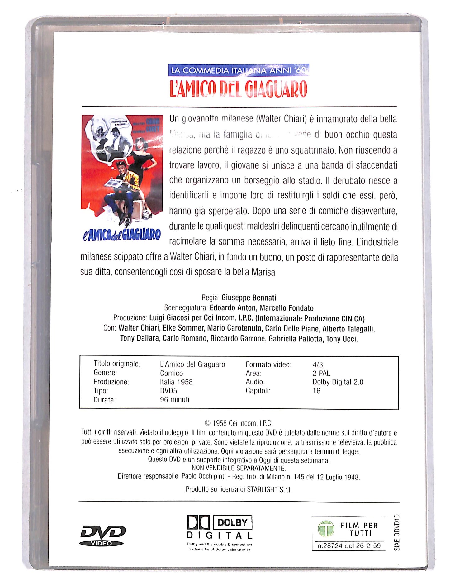 EBOND L'amico del giaguaro EDITORIALE DVD D735219