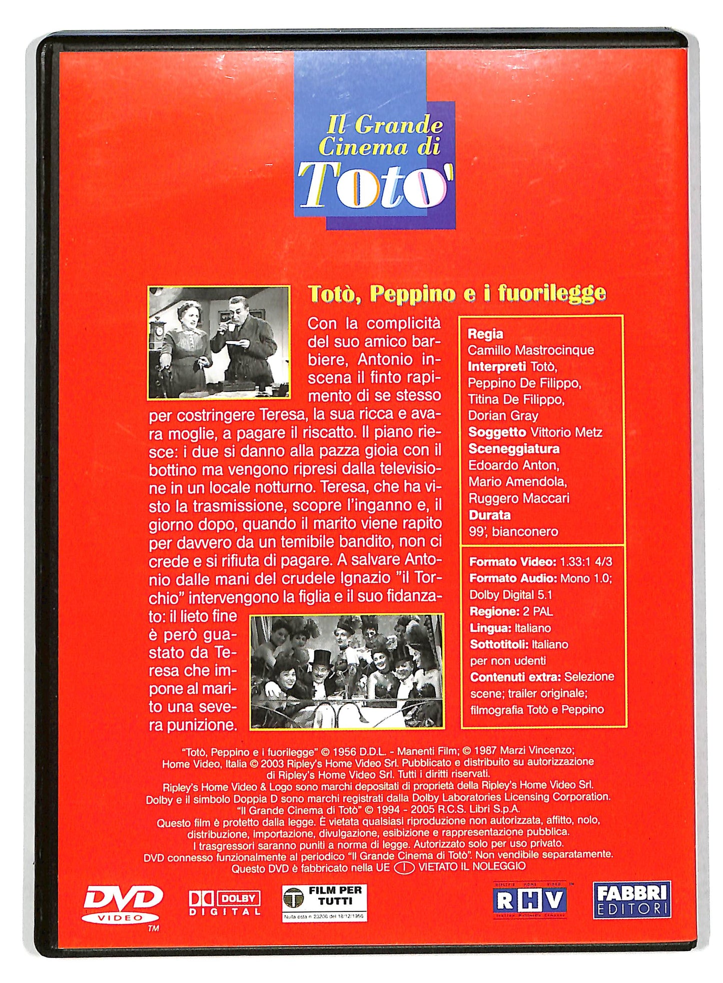 EBOND Toto, Peppino e i fuorilegge  EDITORIALE  DVD D735351