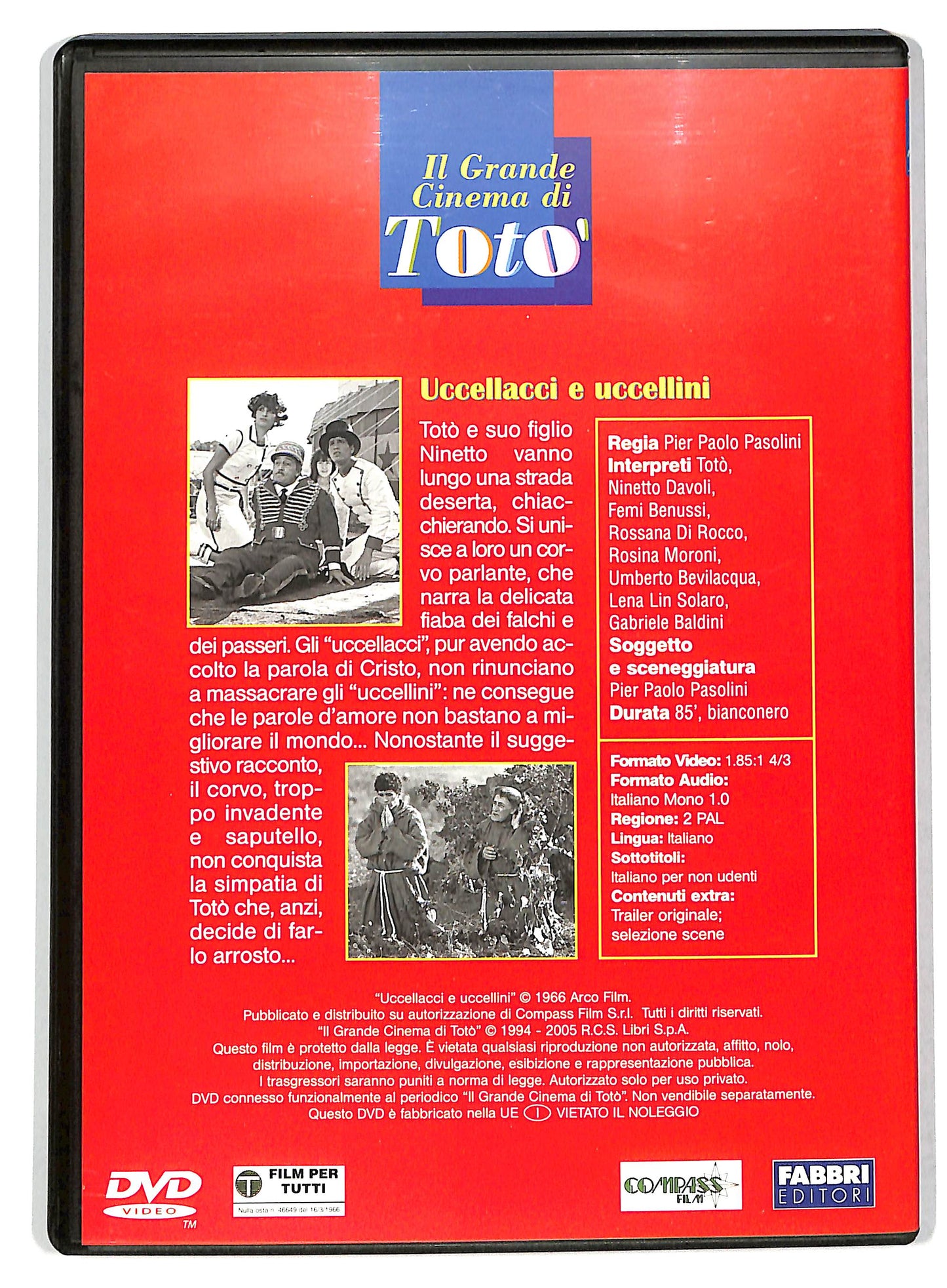 EBOND Il cinema di Toto - Uccellacci e uccellini EDITORIALE DVD D735352