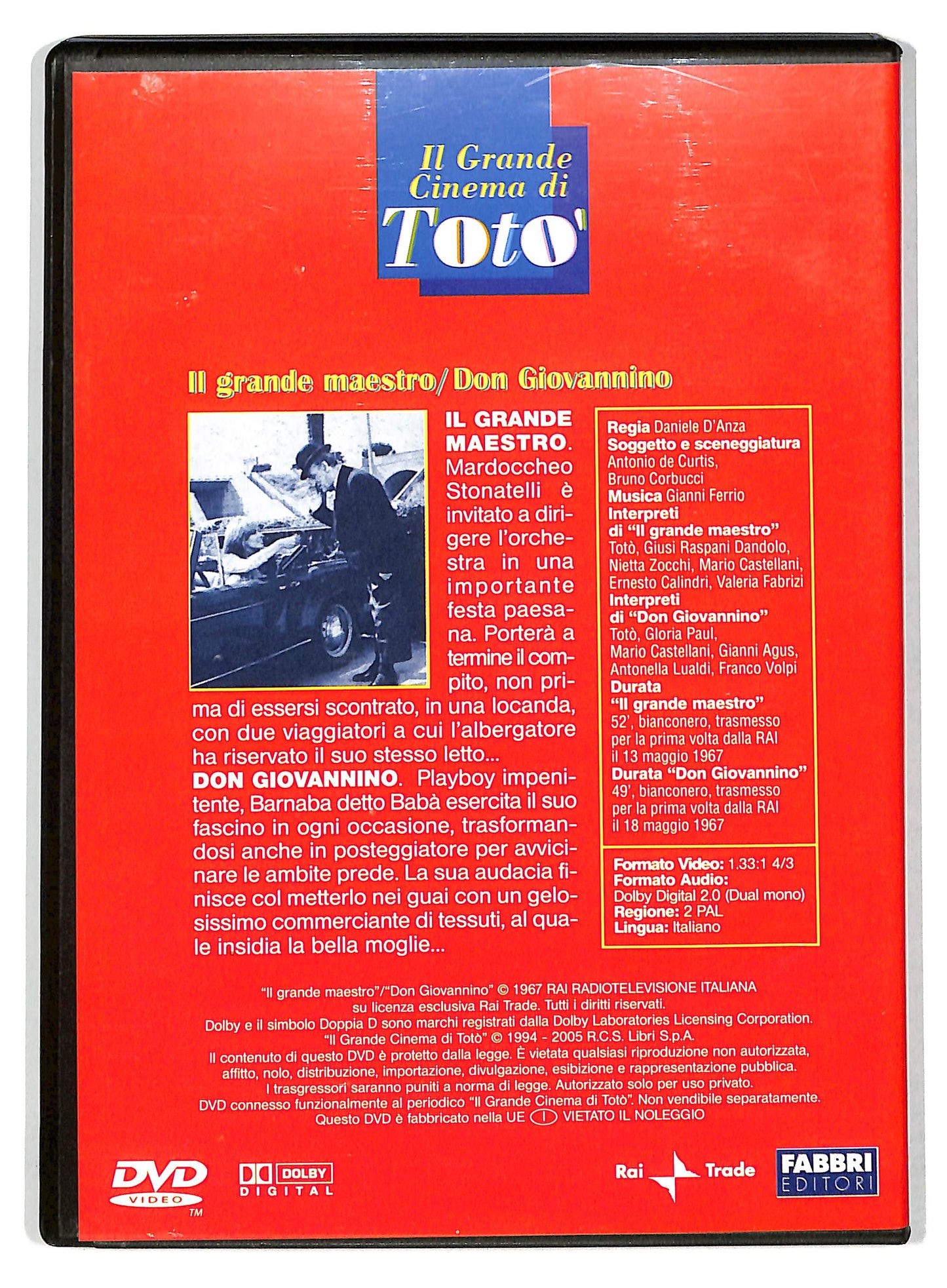 EBOND il grande maestro/don giovannino  EDITORIALE DVD D735405