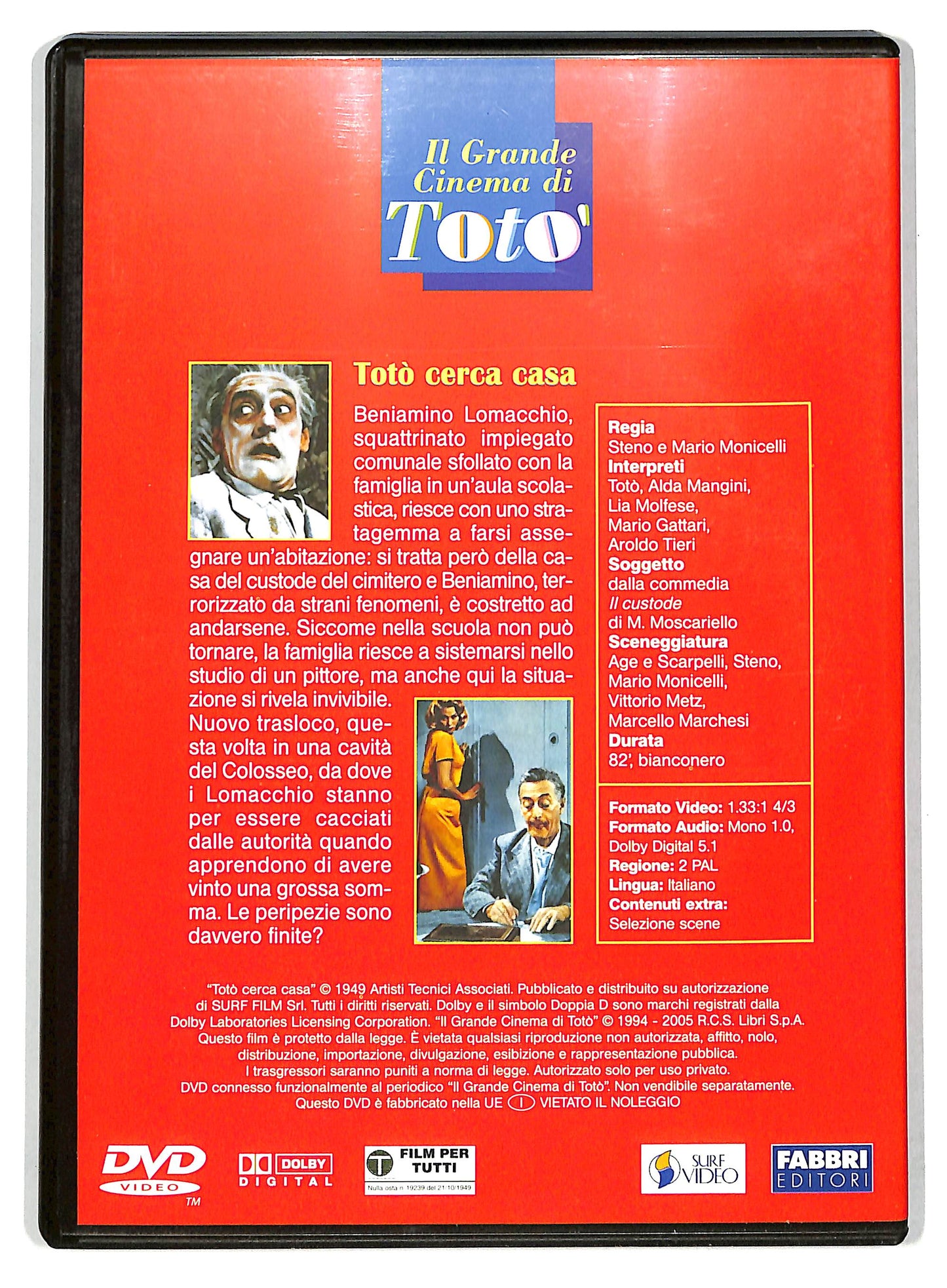 EBOND Il Grande Cinema Di Toto - Toto'cerca Casa DVD Editoriale EDITORIALE D735415