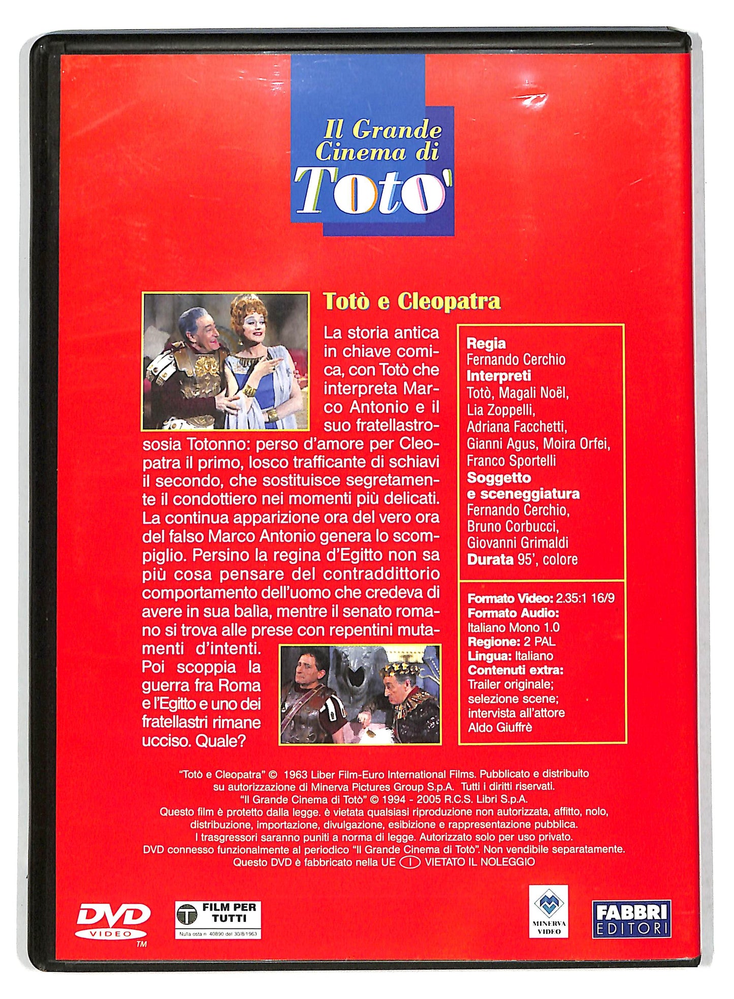 EBOND Il Grande Cinema di Toto - Toto e Cleopatra  EDITORIALE DVD D735416