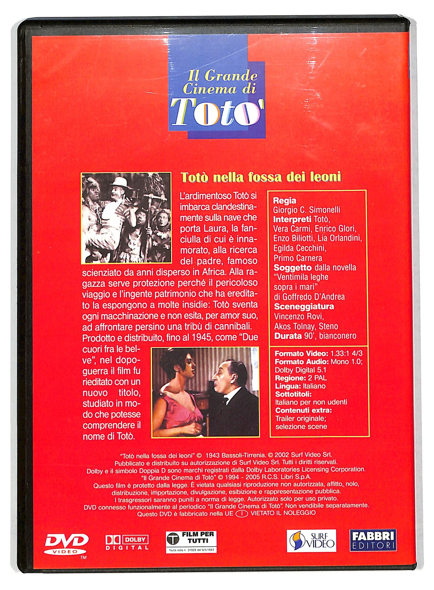 EBOND toto' - Toto nella fossa dei leoni  EDITORIALE DVD D735435