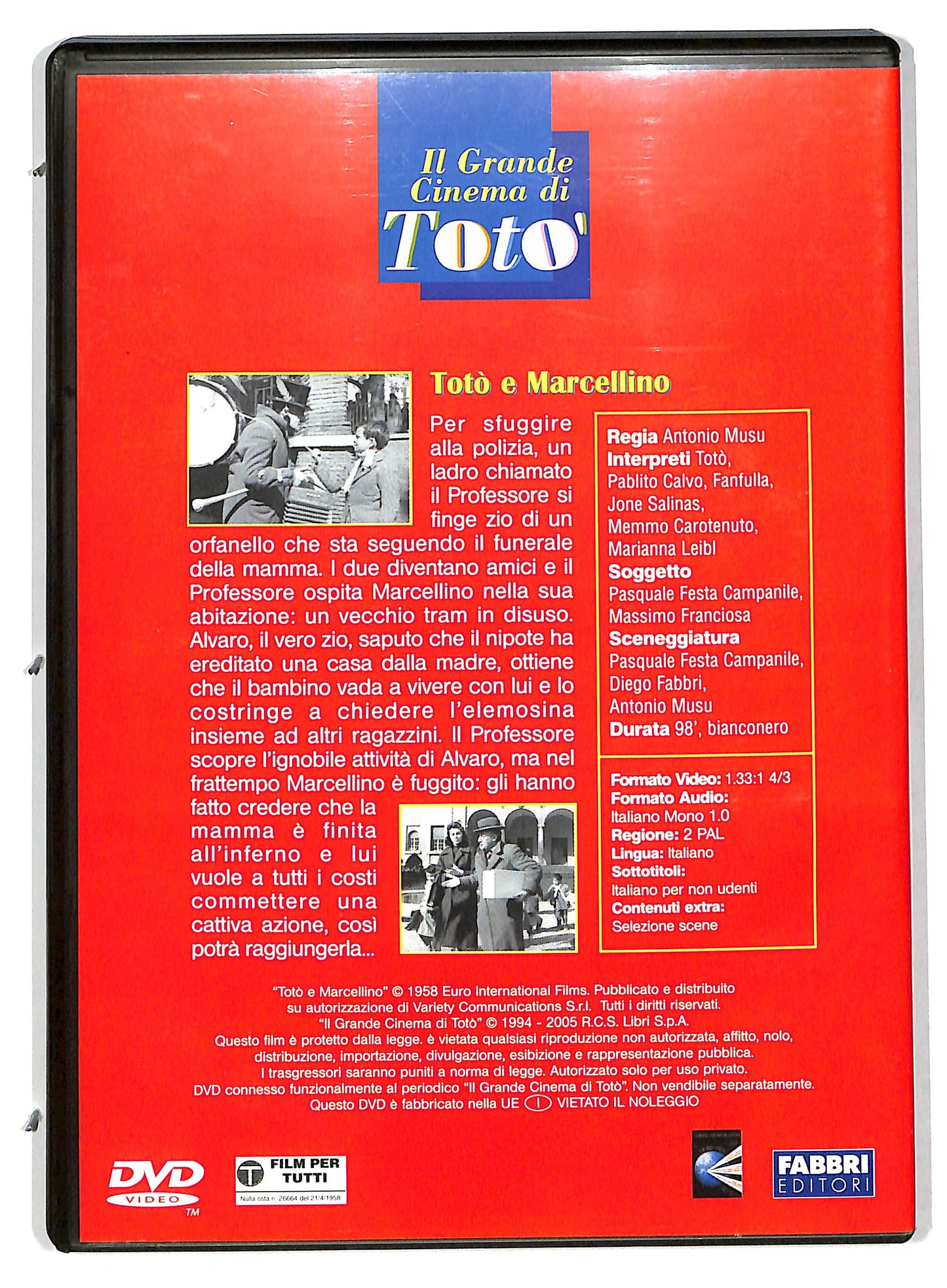 EBOND Toto e Marcellino EDITORIALE DVD D735441