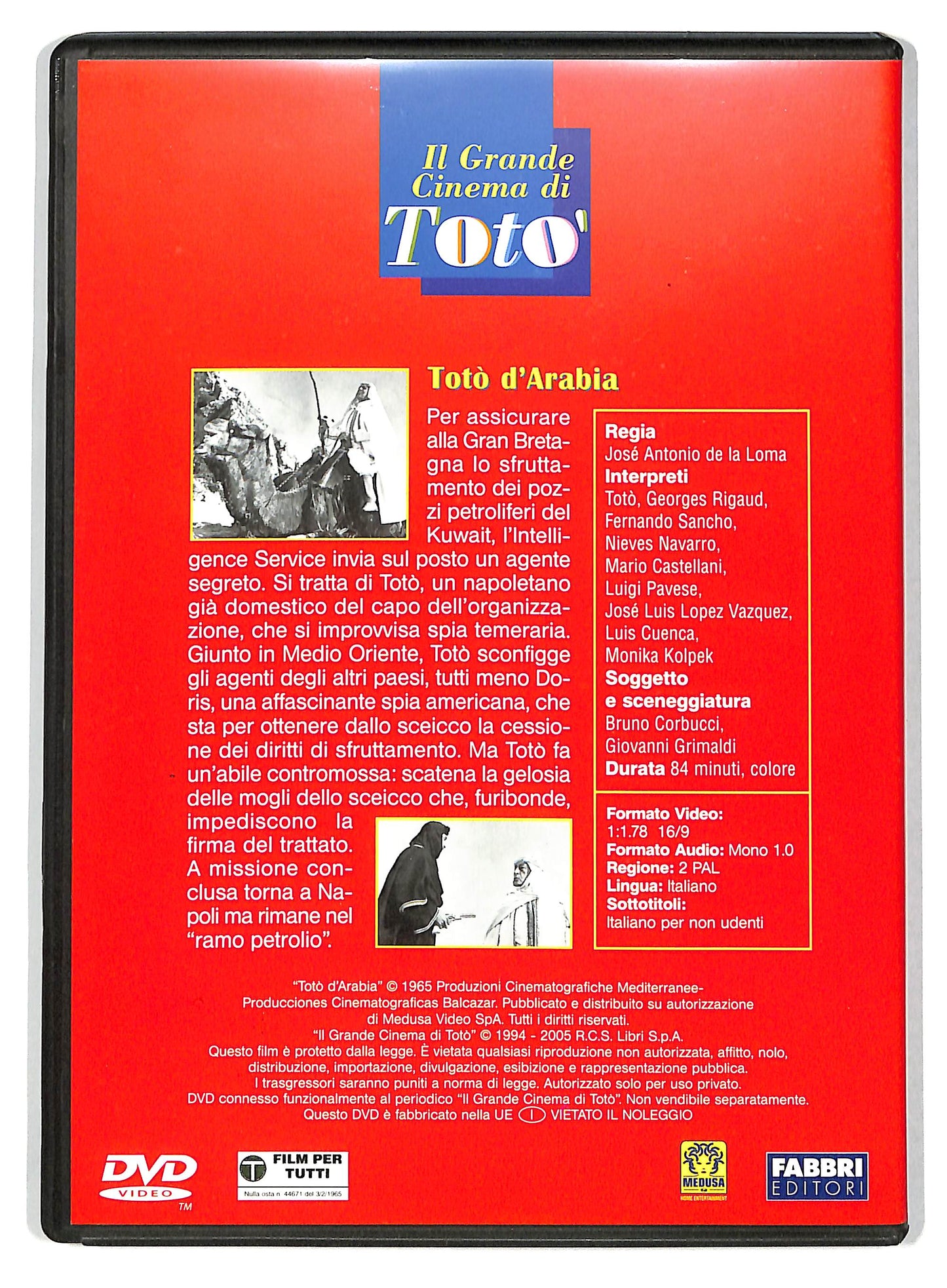 EBOND Toto d'Arabia  EDITORIALE DVD D735450