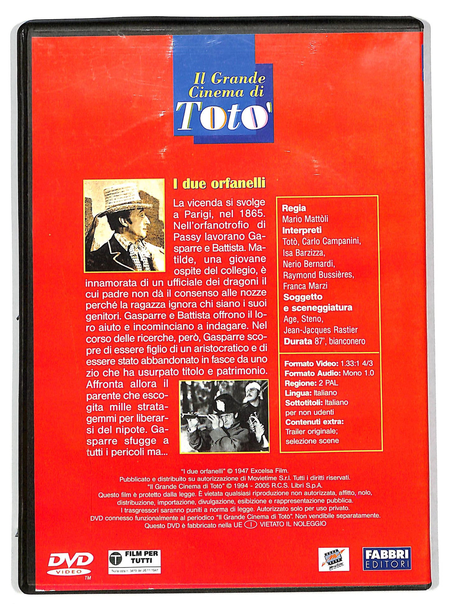 EBOND I due orfanelli -  EDITORIALE  DVD D735453