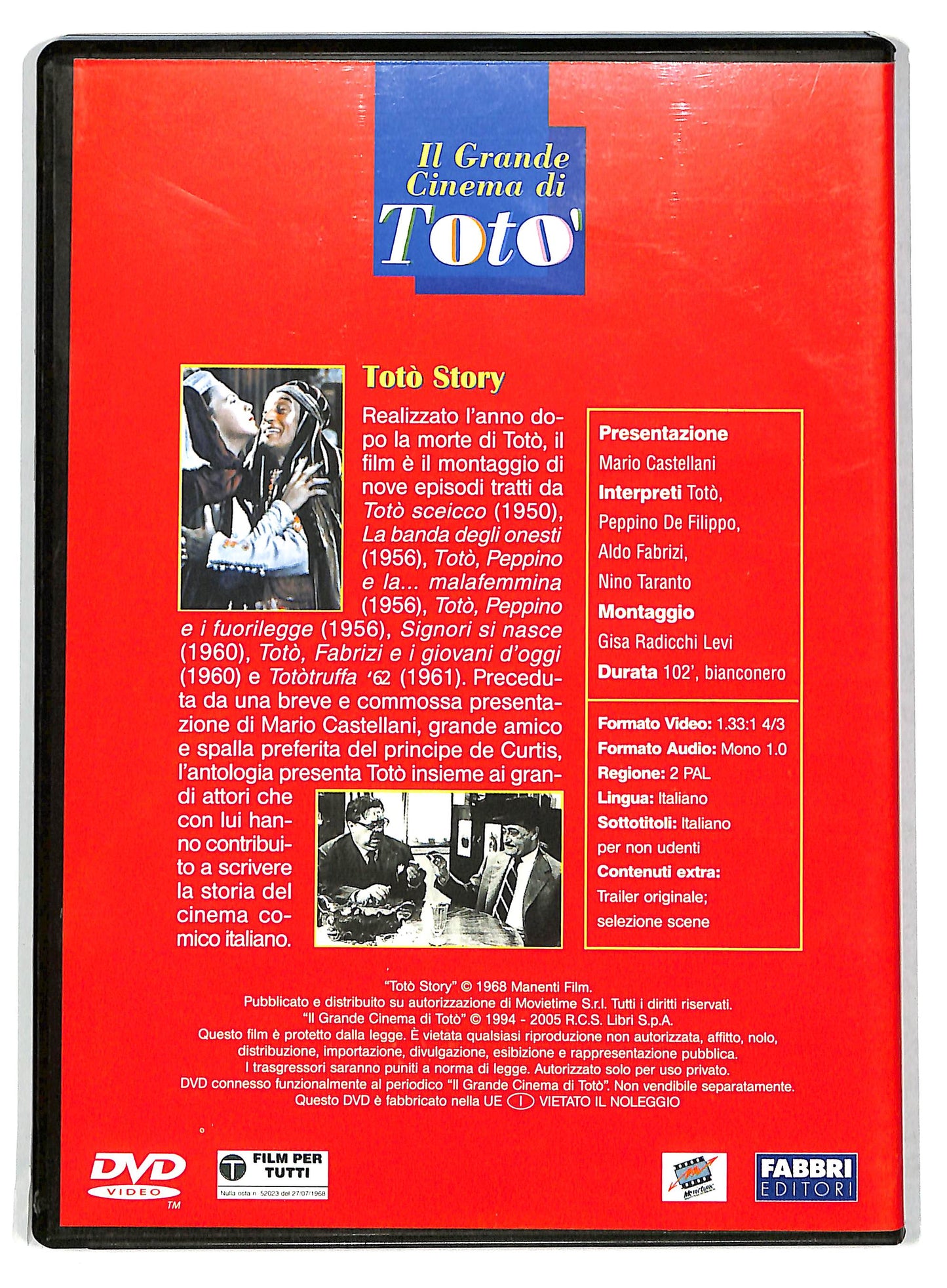 EBOND il grande cinema di toto' - Toto story  EDITORIALE DVD D735501