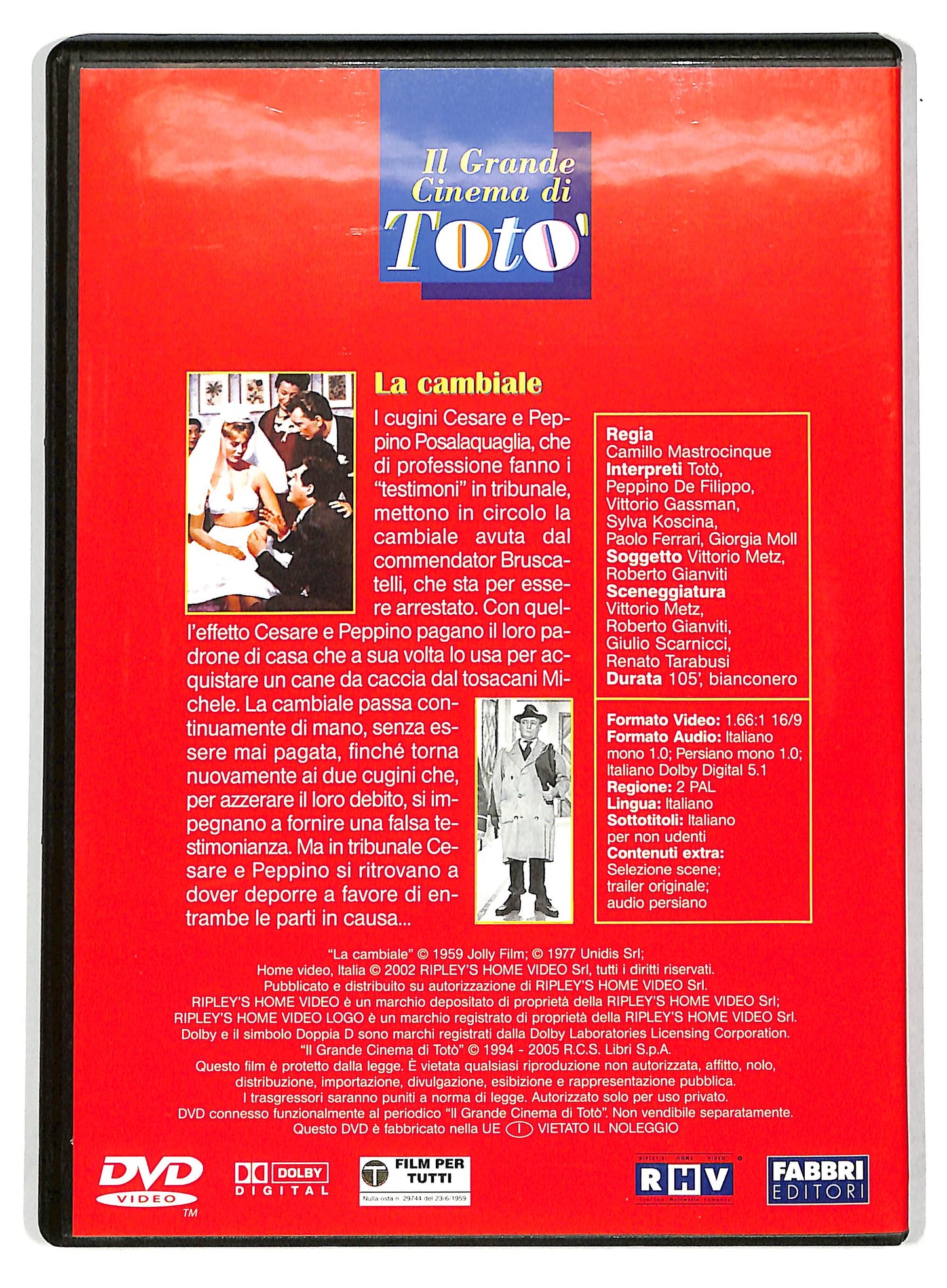 EBOND La cambiale EDITORIALE DVD D735523