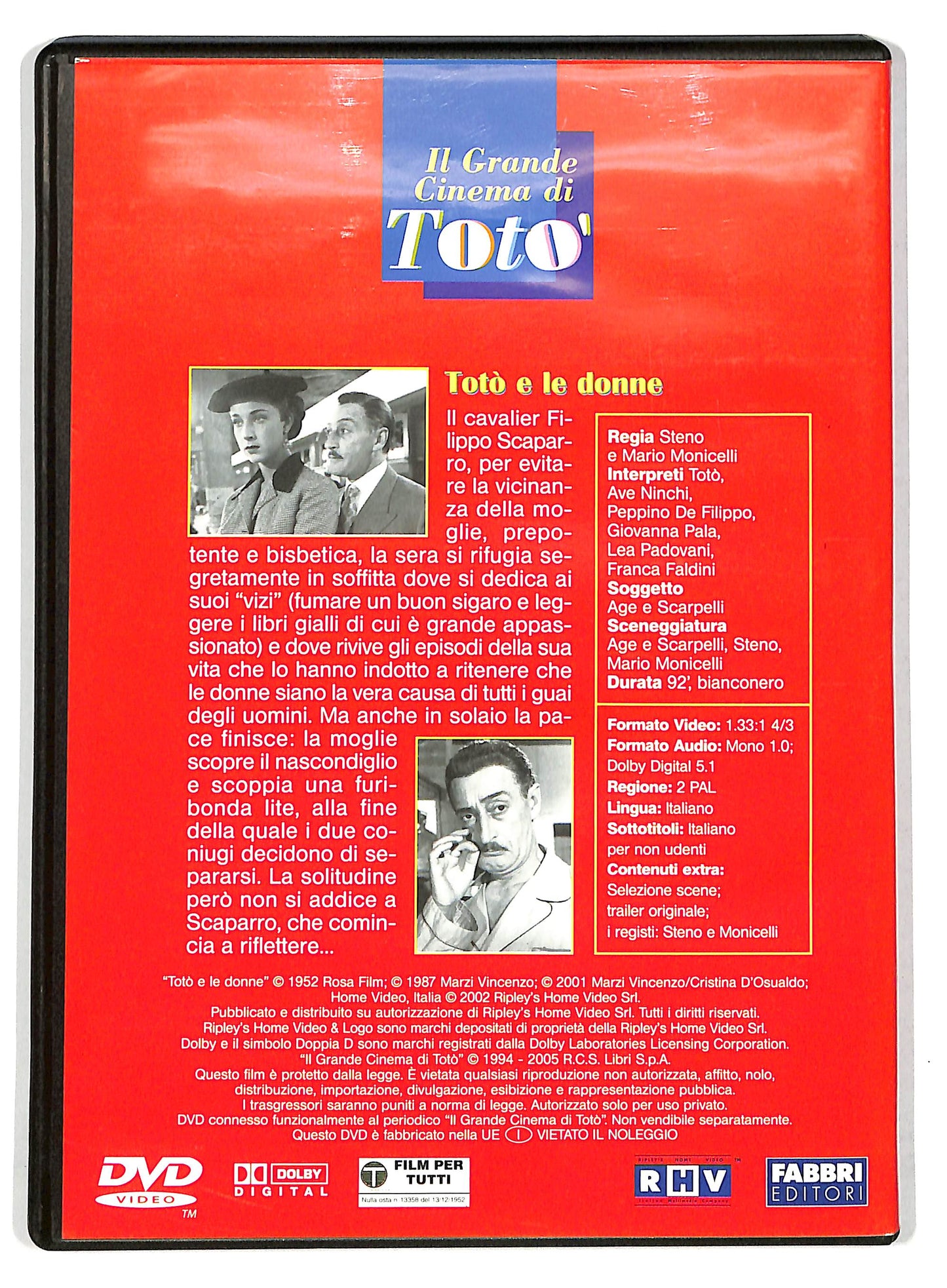 EBOND Il Grande Cinema Di Toto: Toto E Le Donne [Collana Fabbri Editori] EDITORIALE DVD D735528