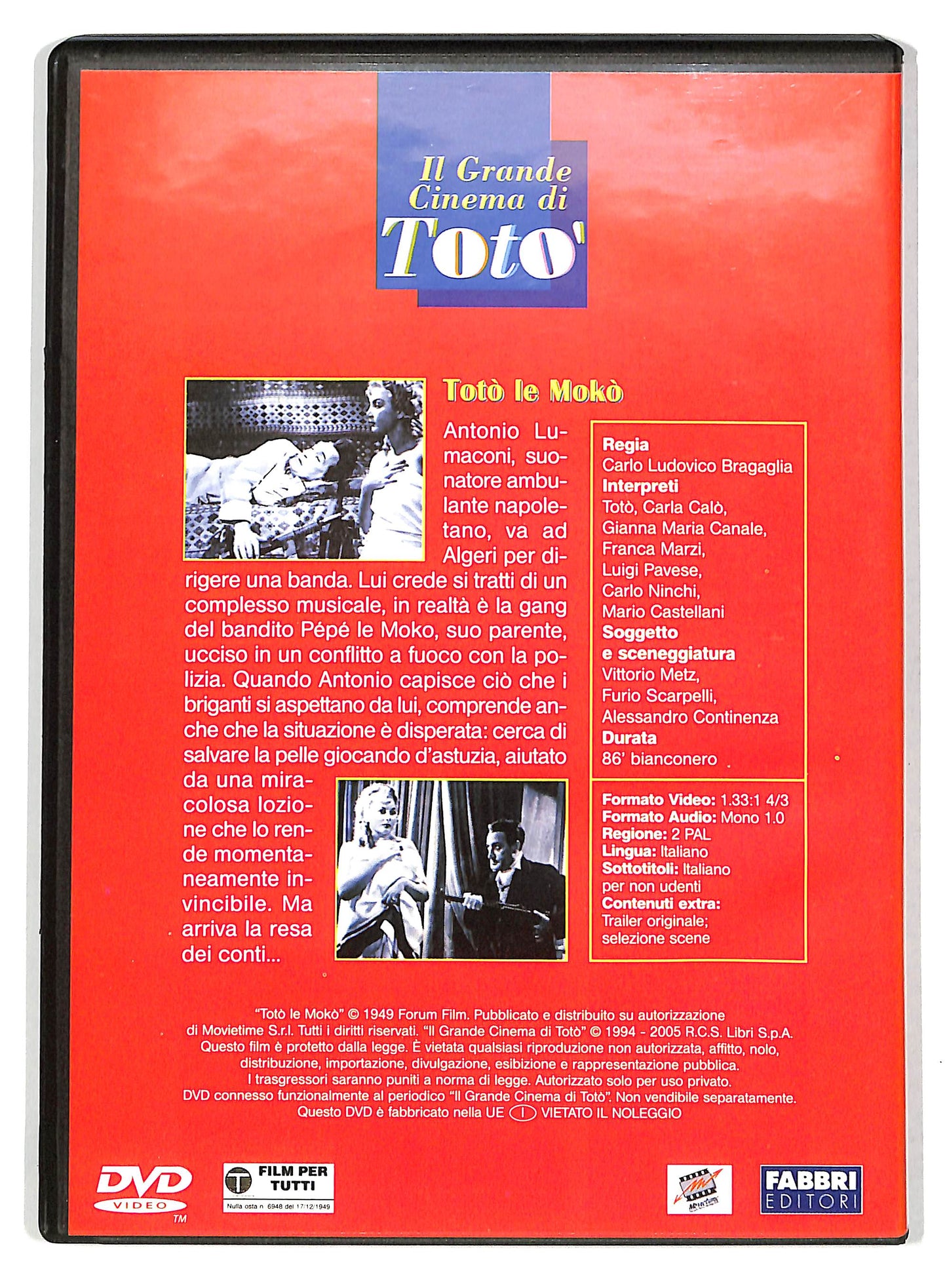 EBOND Toto le Moko EDITORIALE DVD D735533
