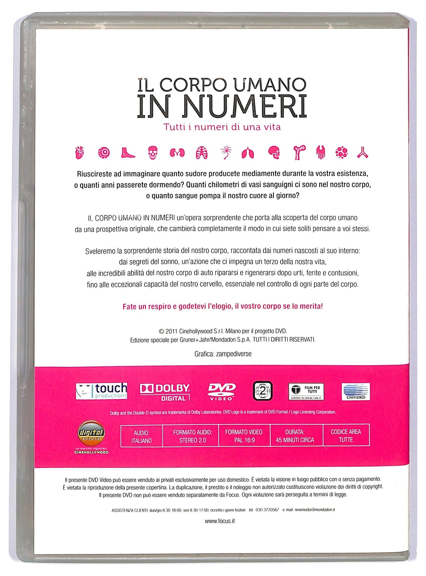 EBOND Il corpo umano in numeri tutti i numeri di una vita EDITORIALE DVD D735746