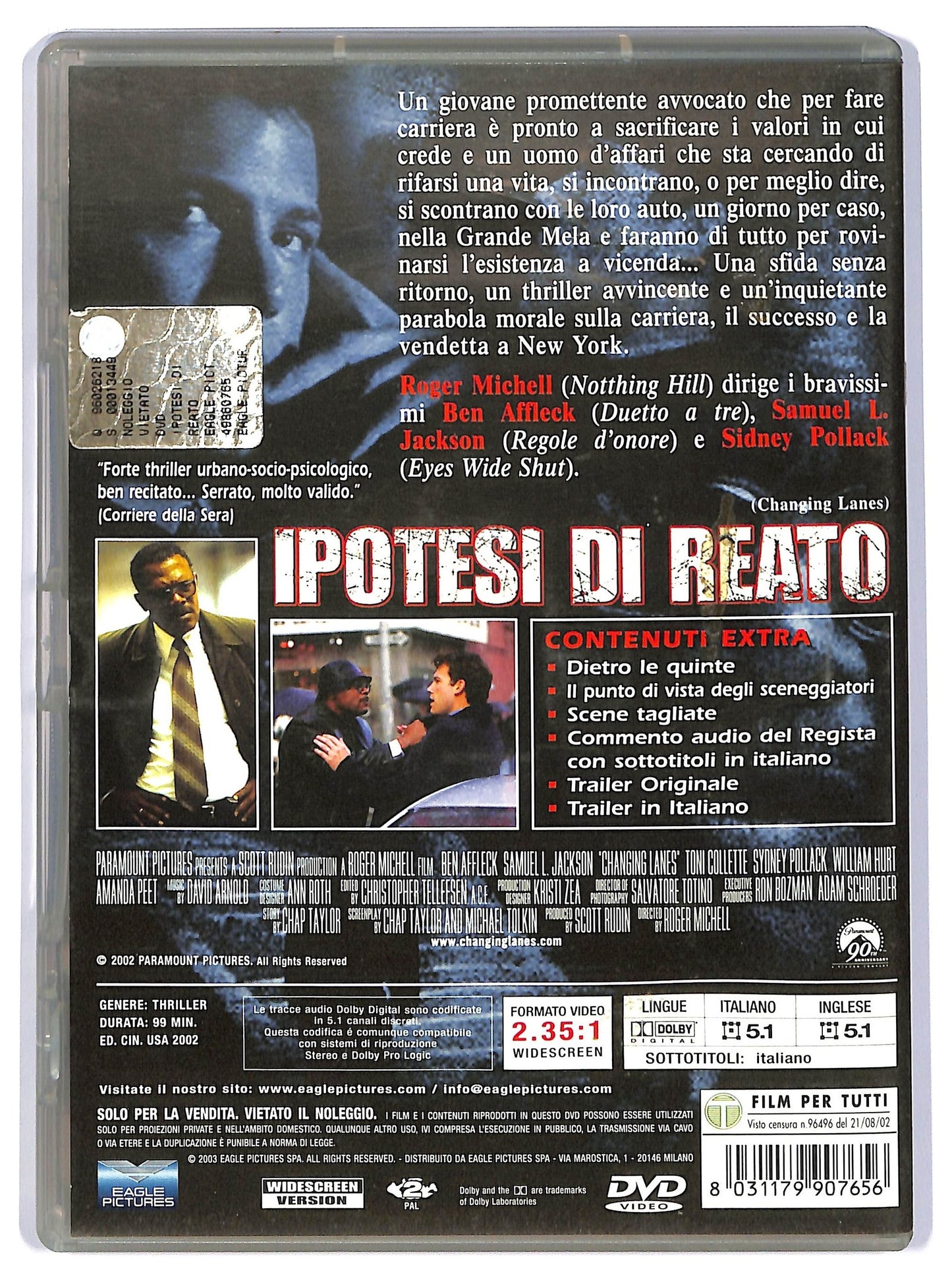 EBOND Ipotesi di reato  DVD D735754