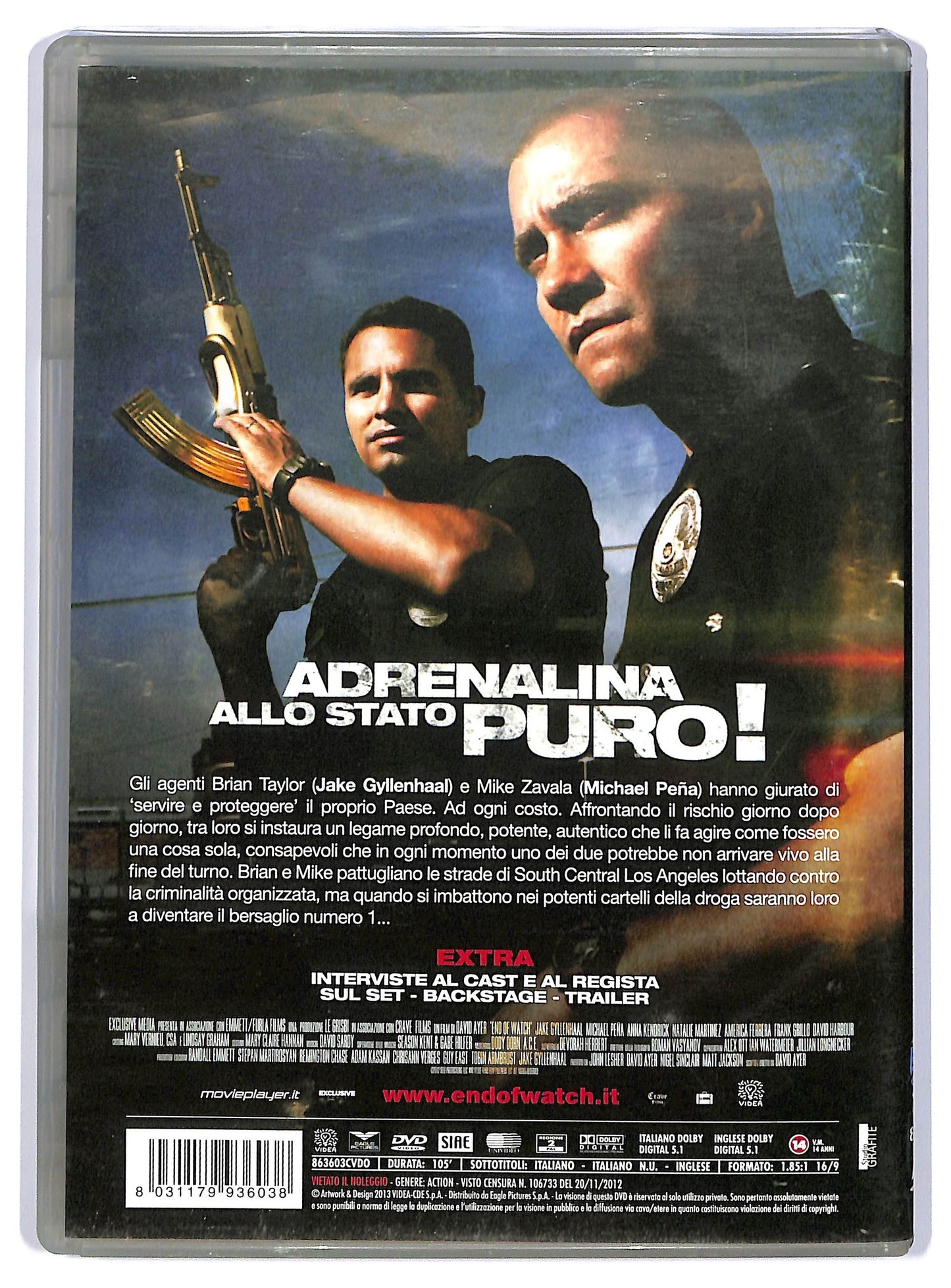 EBOND End Of Watch - Tolleranza 0   DVD D735756