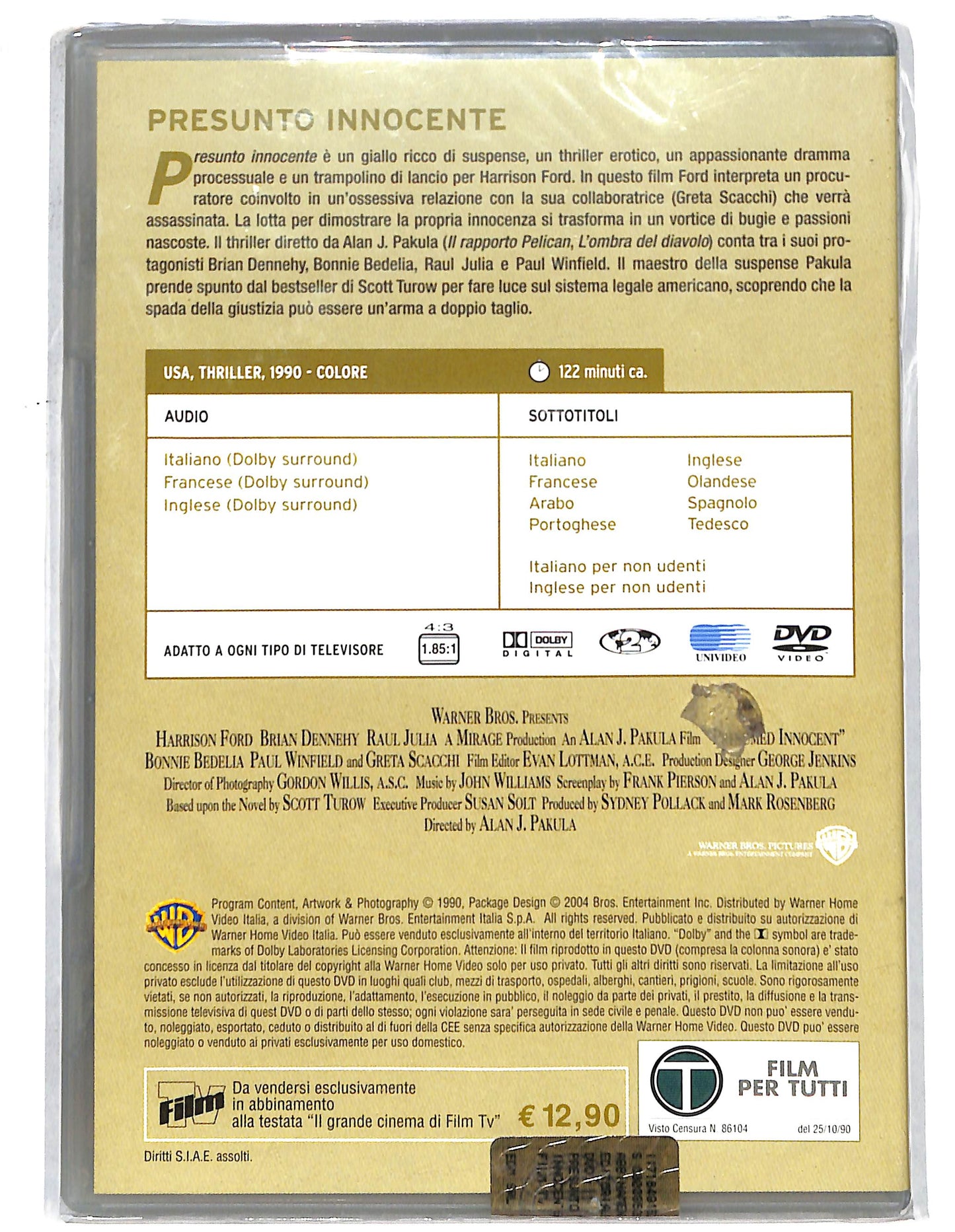 EBOND Presunto innocente  EDITORIALE  DVD D735925