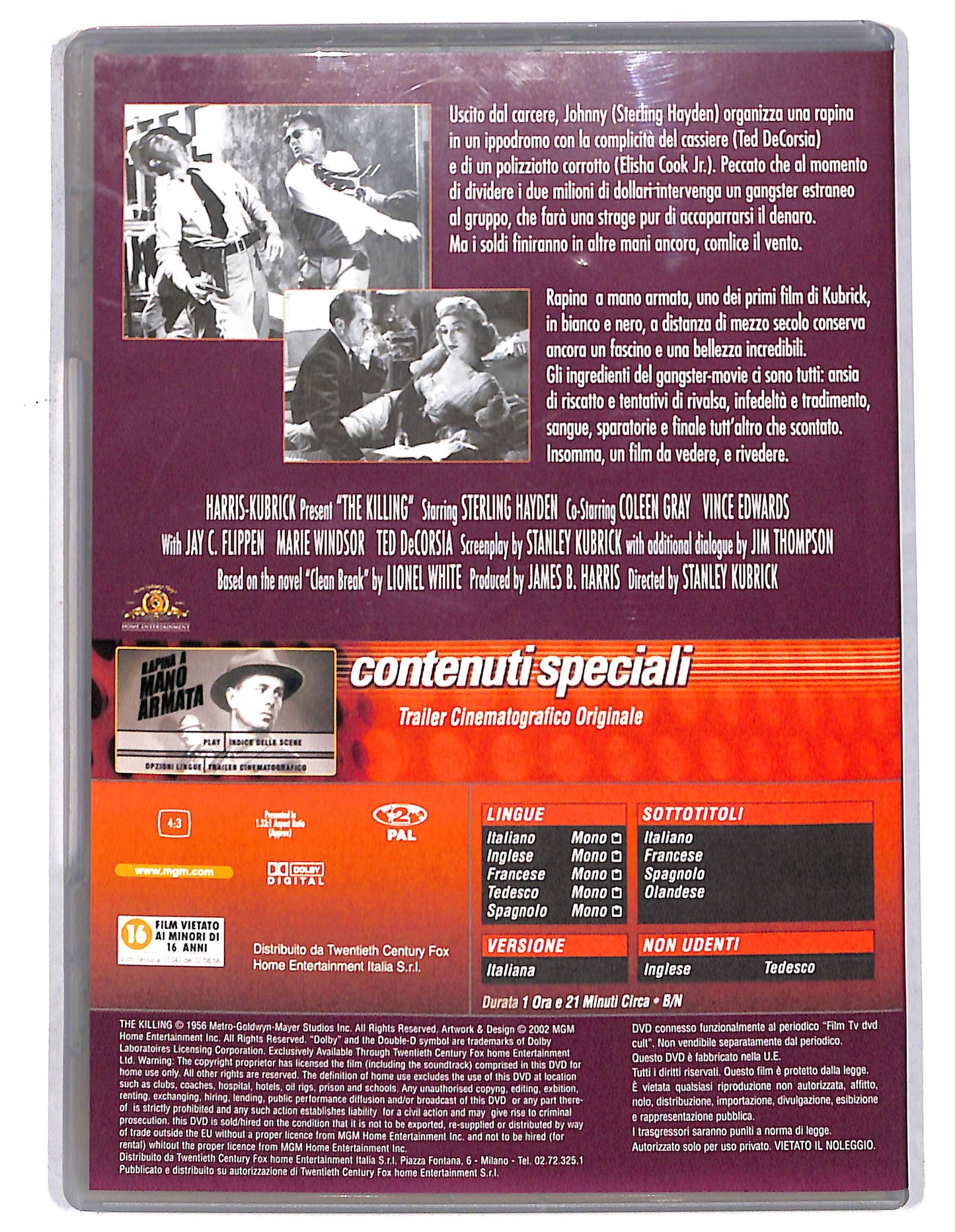 EBOND Rapina a mano armata EDITORIALE DVD D736016